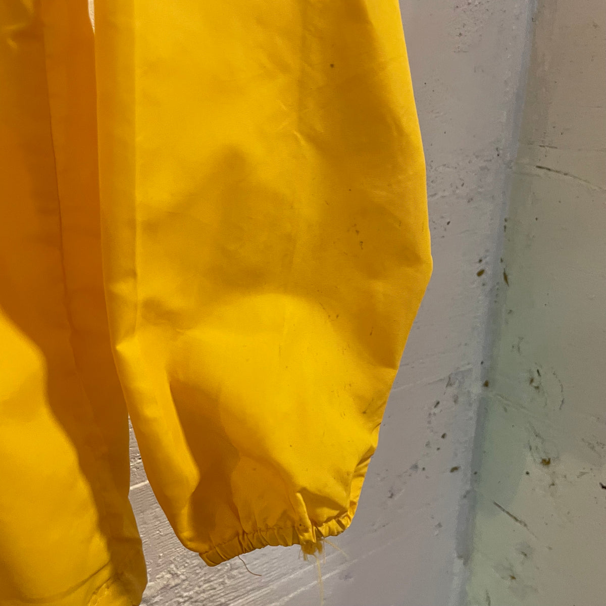 Vintage 70’s/80’s Spanjian Little League Allstars Snap Button Windbreaker Jacket - Size Youth Large - Made In USA (CA) - Yellow/Black