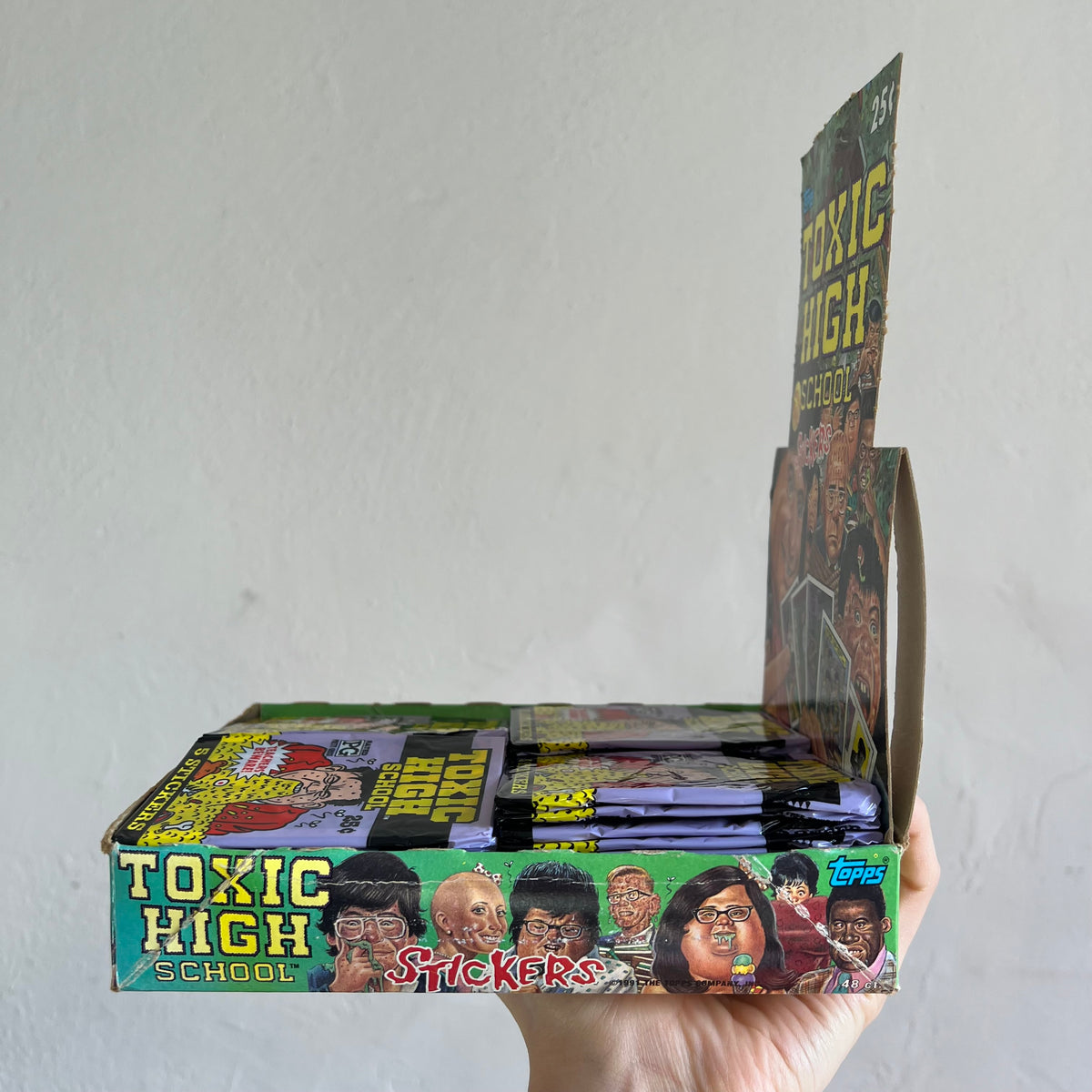 Vintage 1991 Topps Toxic High School Sticker Pack (5 Count)