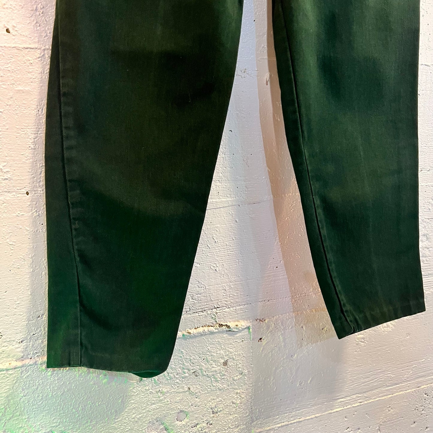 Vintage Bongo By Gene Montesano Denim Jeans - Size 9 - Made In USA - Dark Green