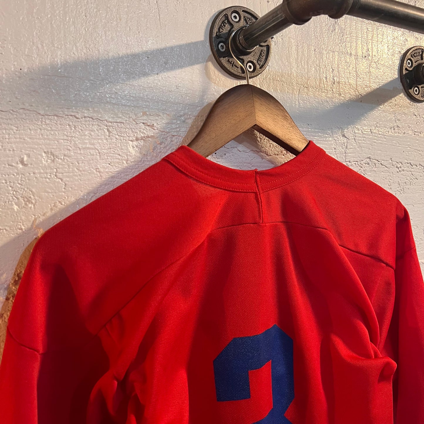 Vintage 90's Youth Bauer #3 Hockey Jersey - Size Youth Small - Red/White/Blue