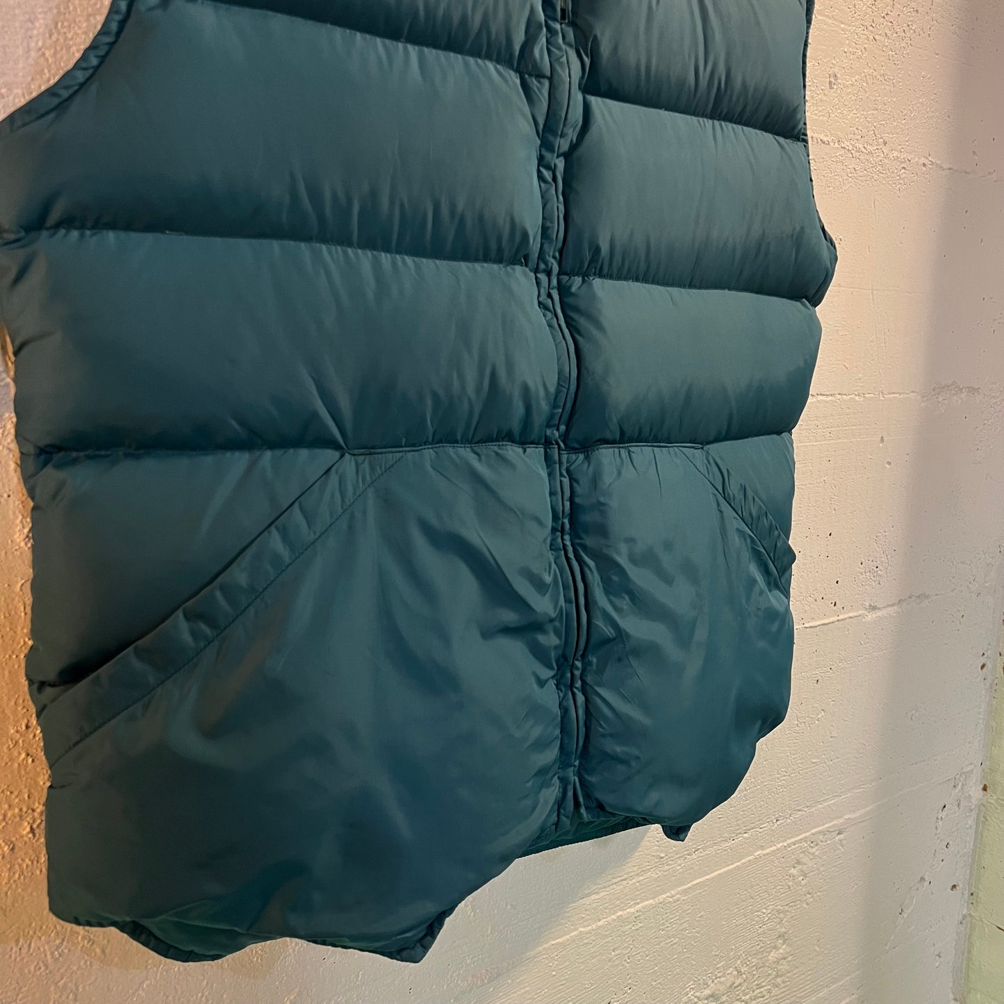 Vintage 1980’s REI Down Puffer Zip-Up Vest - Size Small - Made In USA - Teal