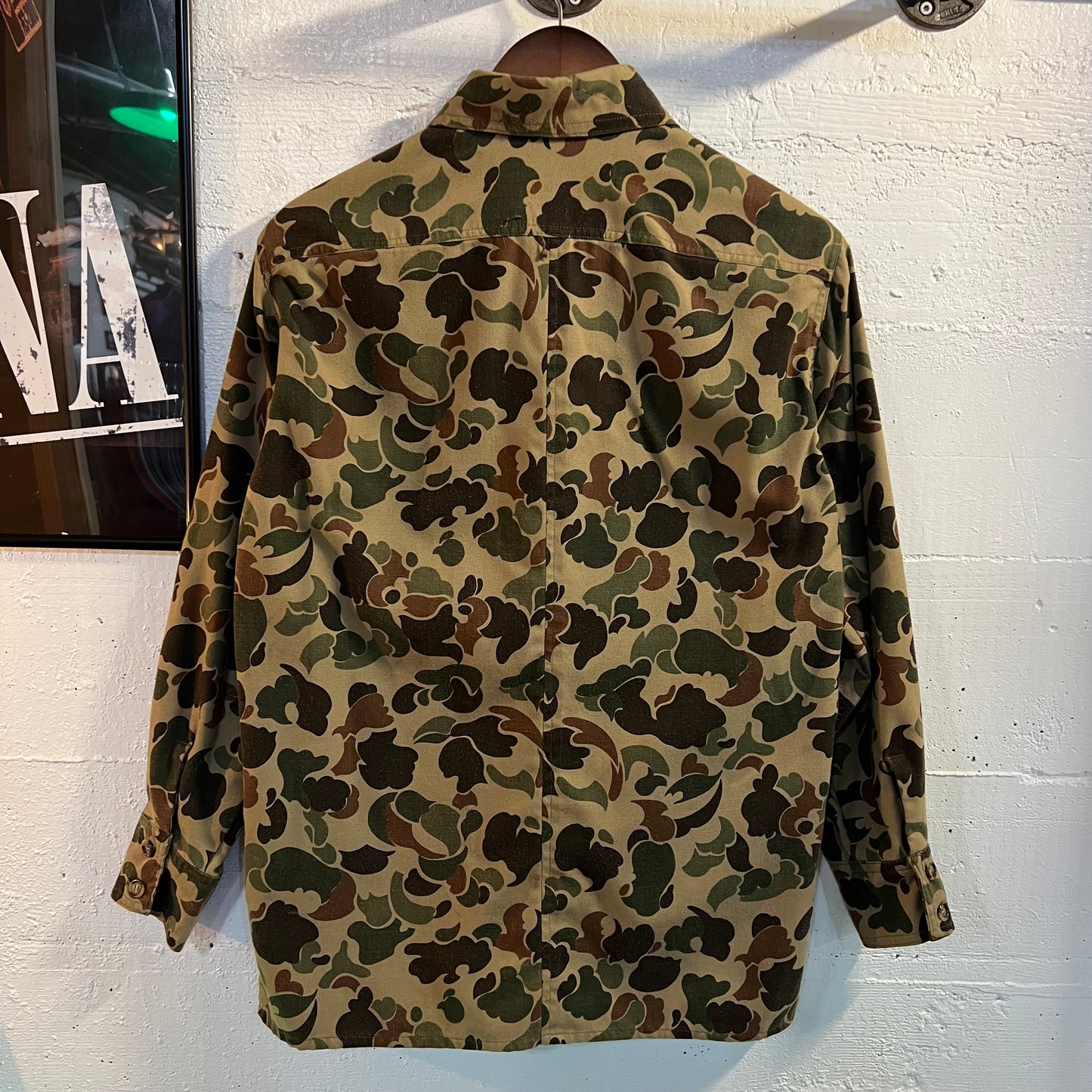 True Vintage 60's/70's Frogskin/Duck Camo Field Jacket Shirt - Size M/L - Cotton
