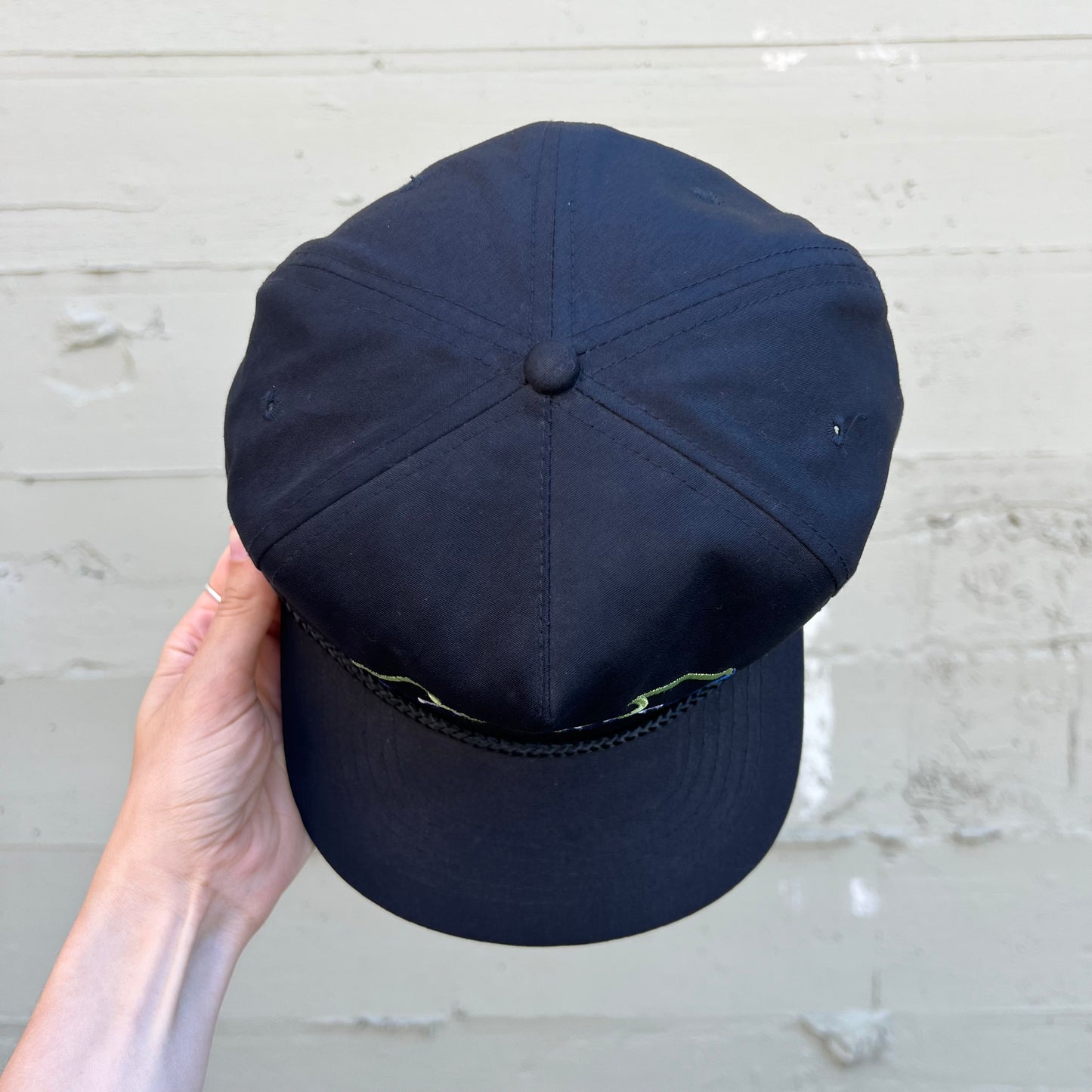 Vintage 90's Batman Forever Embroidered Bat Symbol Logo Snapback Hat - O/S - Black