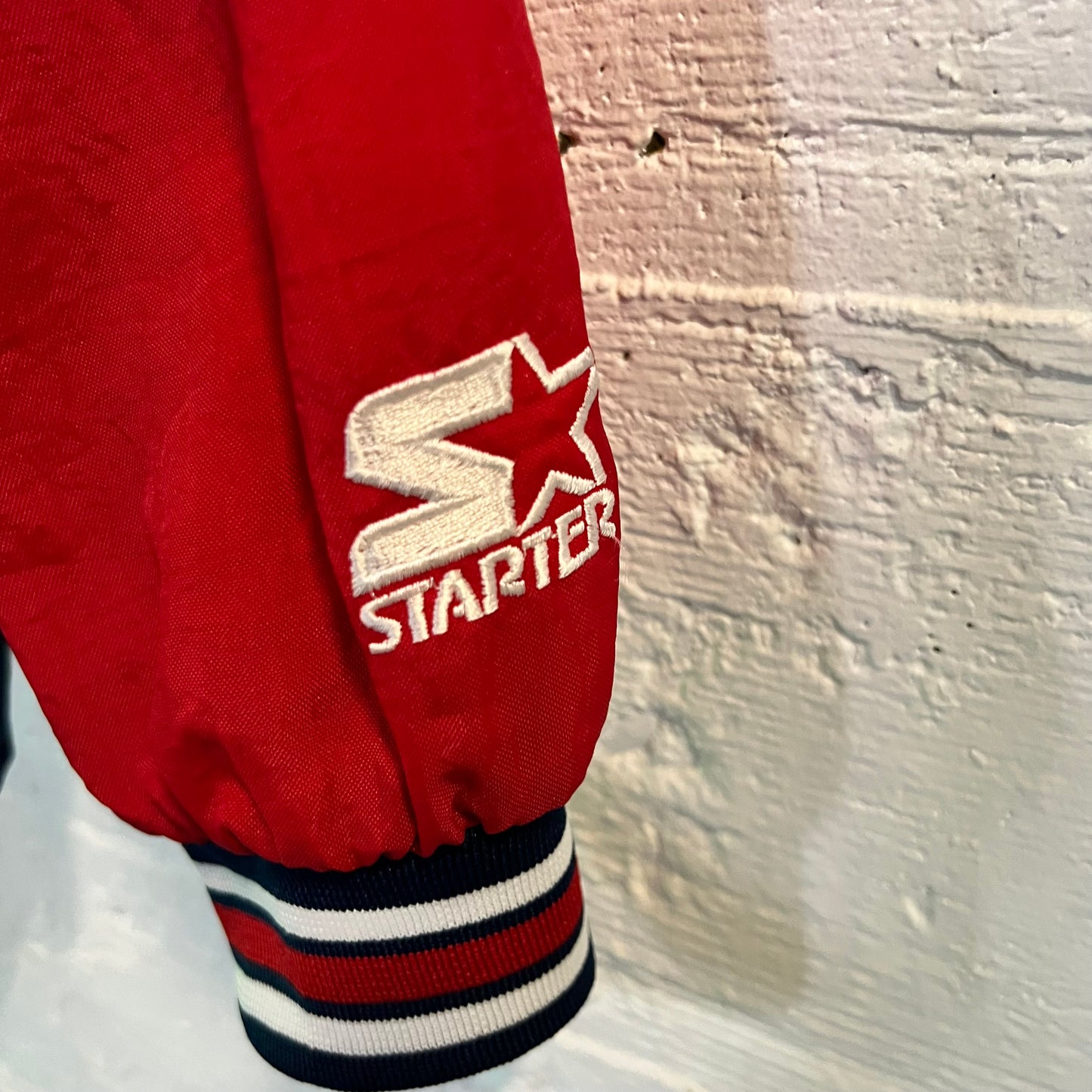 Vintage 90's Anaheim Angels 2-Tone Starter Jacket - Size Large - Red/Blue/White