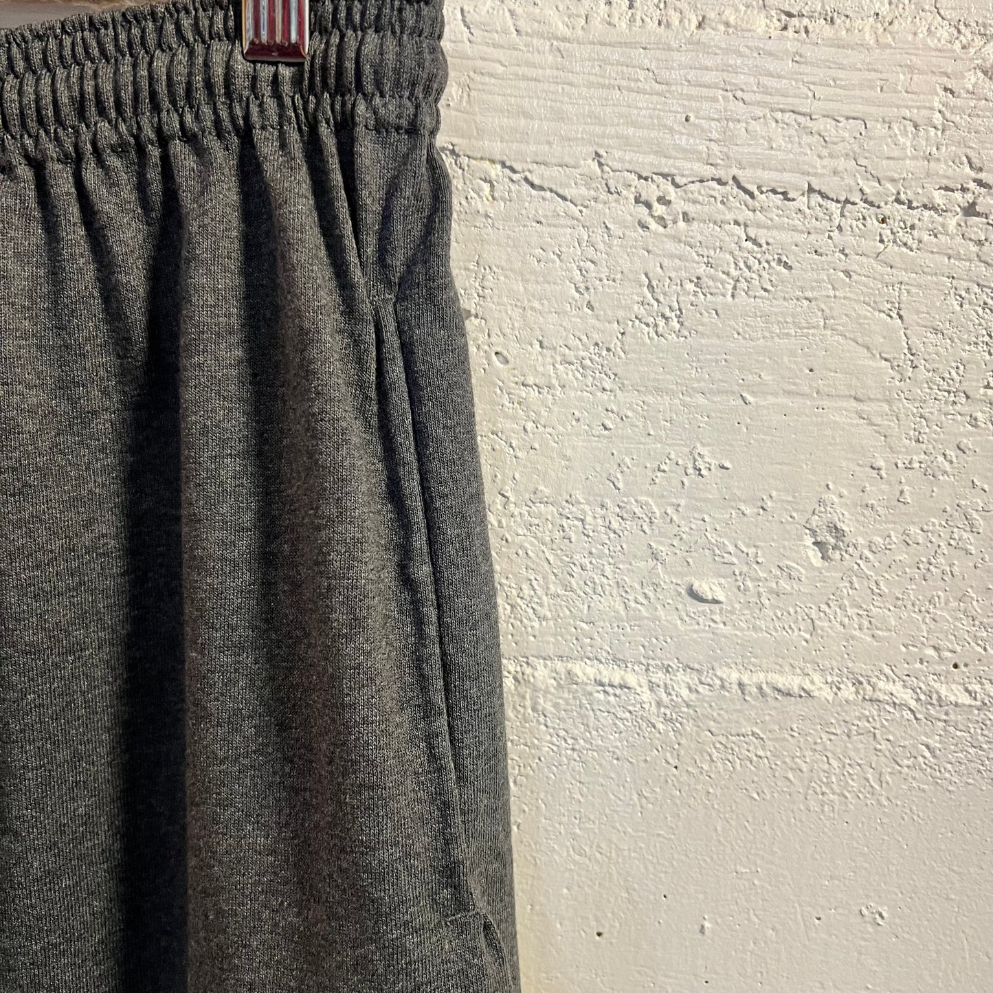 Vintage Russell Athletic Cotton Performance Elastic Waist Shorts - Size Large - Dark Grey