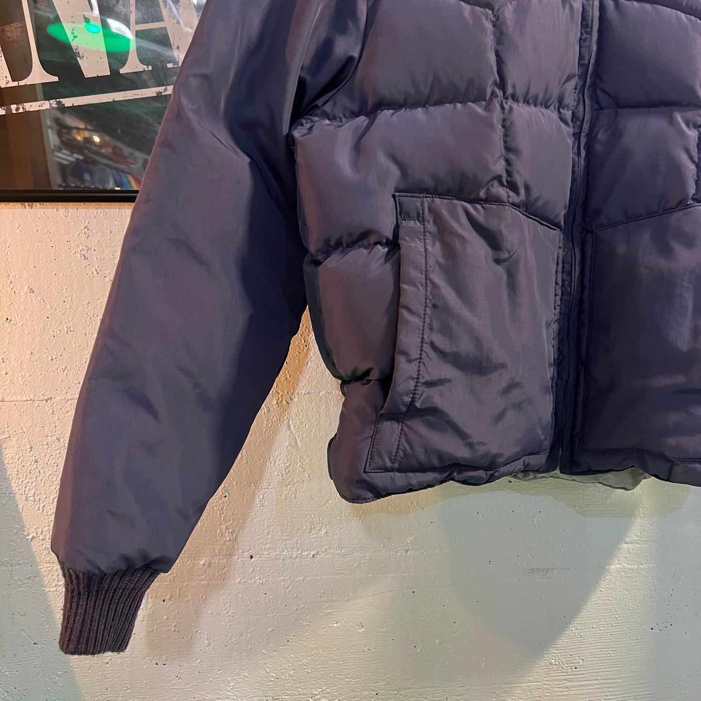 Vintage 70's Tempco Goose Down Western Cut Puffer Jacket - Size Youth XL (14) - Made In USA - Lavender