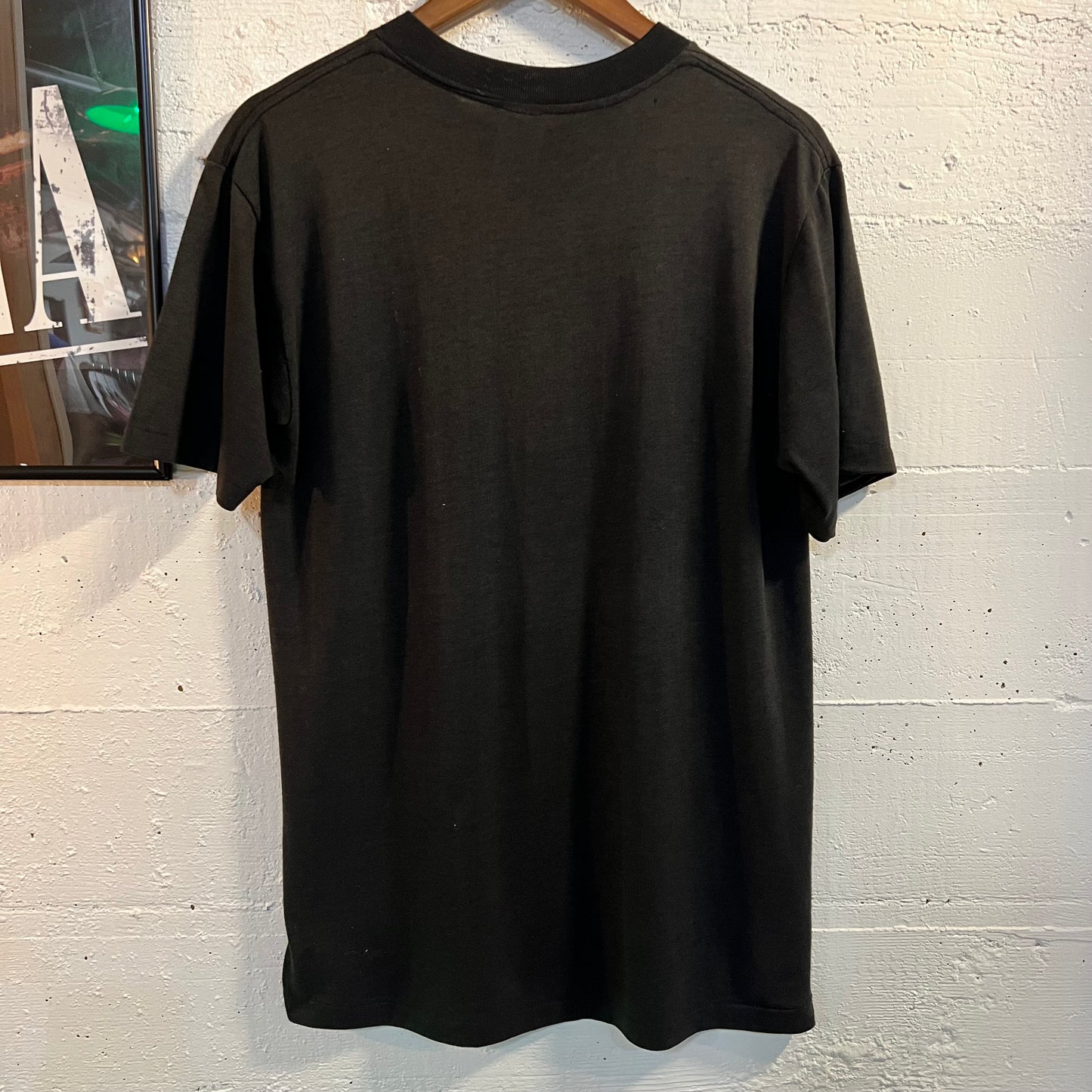 Vintage 80’s Las Vegas Night Depository ‘Hotels’ Single Stitch T-Shirt - Size Medium - Made In USA - Black/Multi