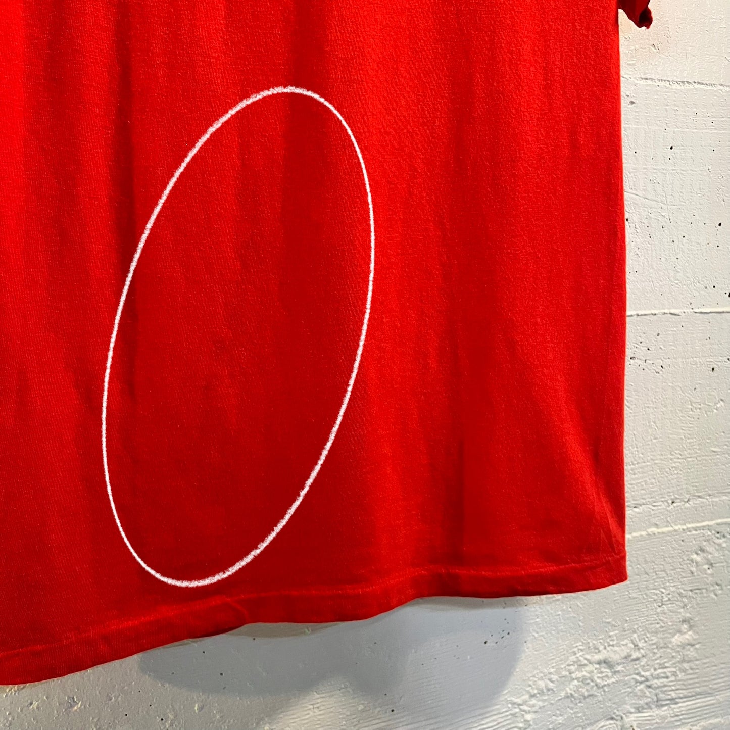 Vintage 1990 Distressed Harley Davidson Voluntown, Ct. Single Stitch T-Shirt - Size Medium - Made In USA - Red