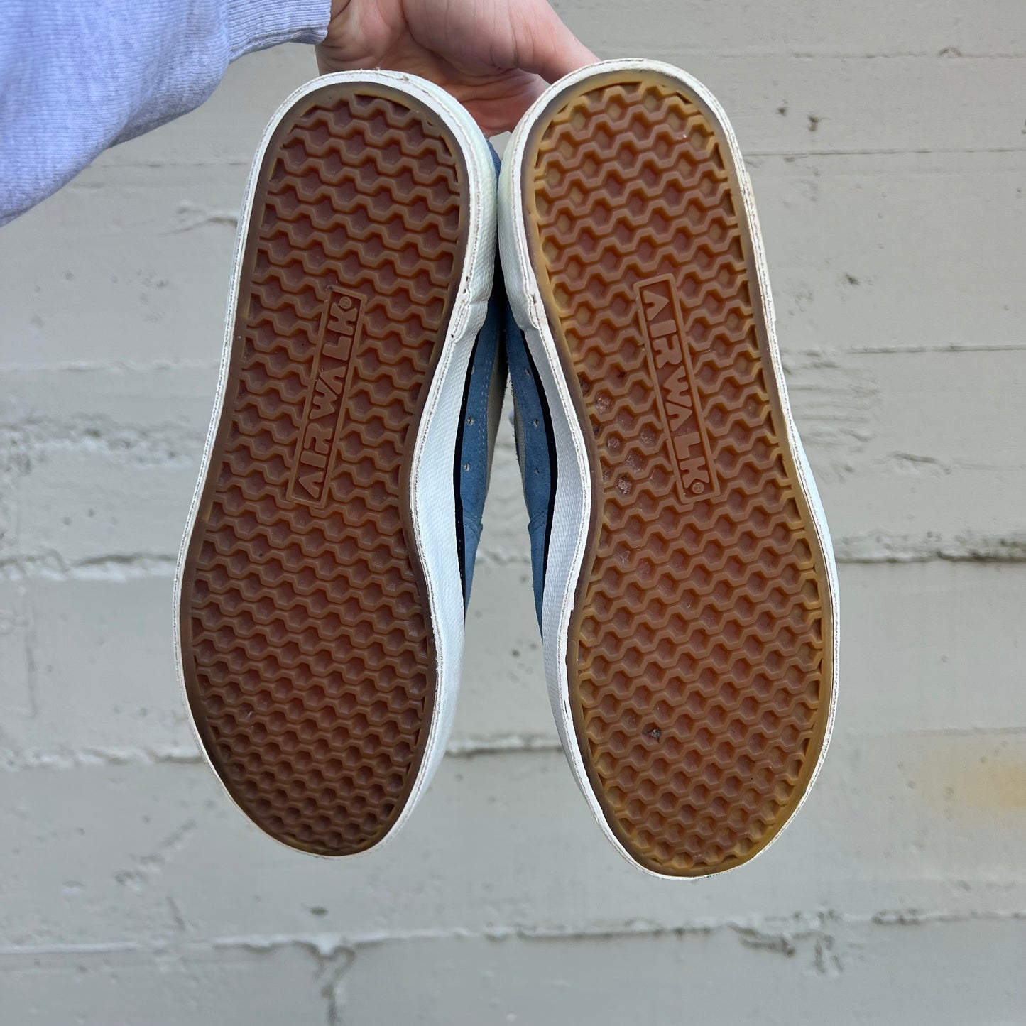 Vintage 90's Airwalk 86 Series 'Crease' Skate Shoes - Size 9M - Blue/White