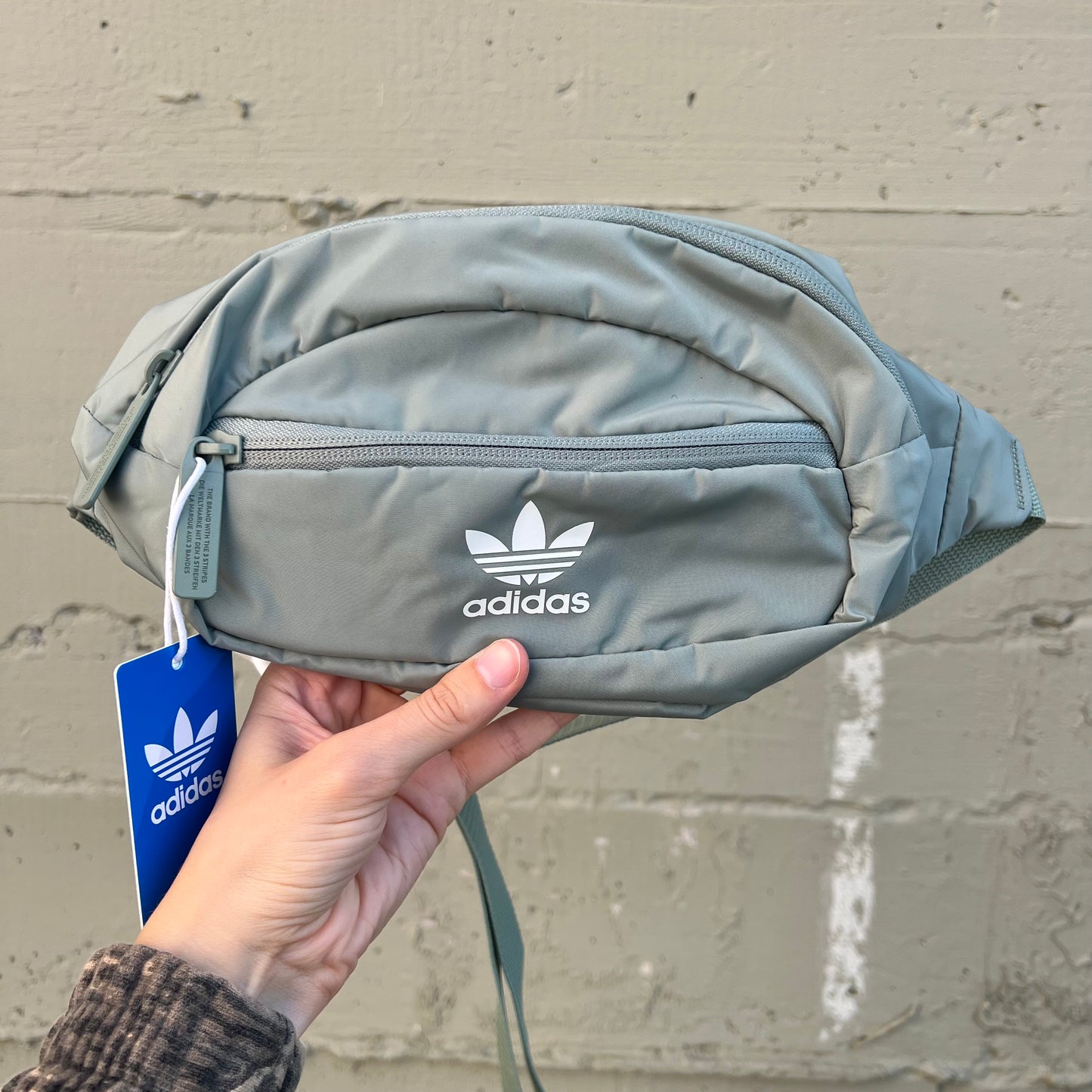 *New* Adidas Originals National Waist Pack Bag - One Size - Silver Green - B175 - #IR3680