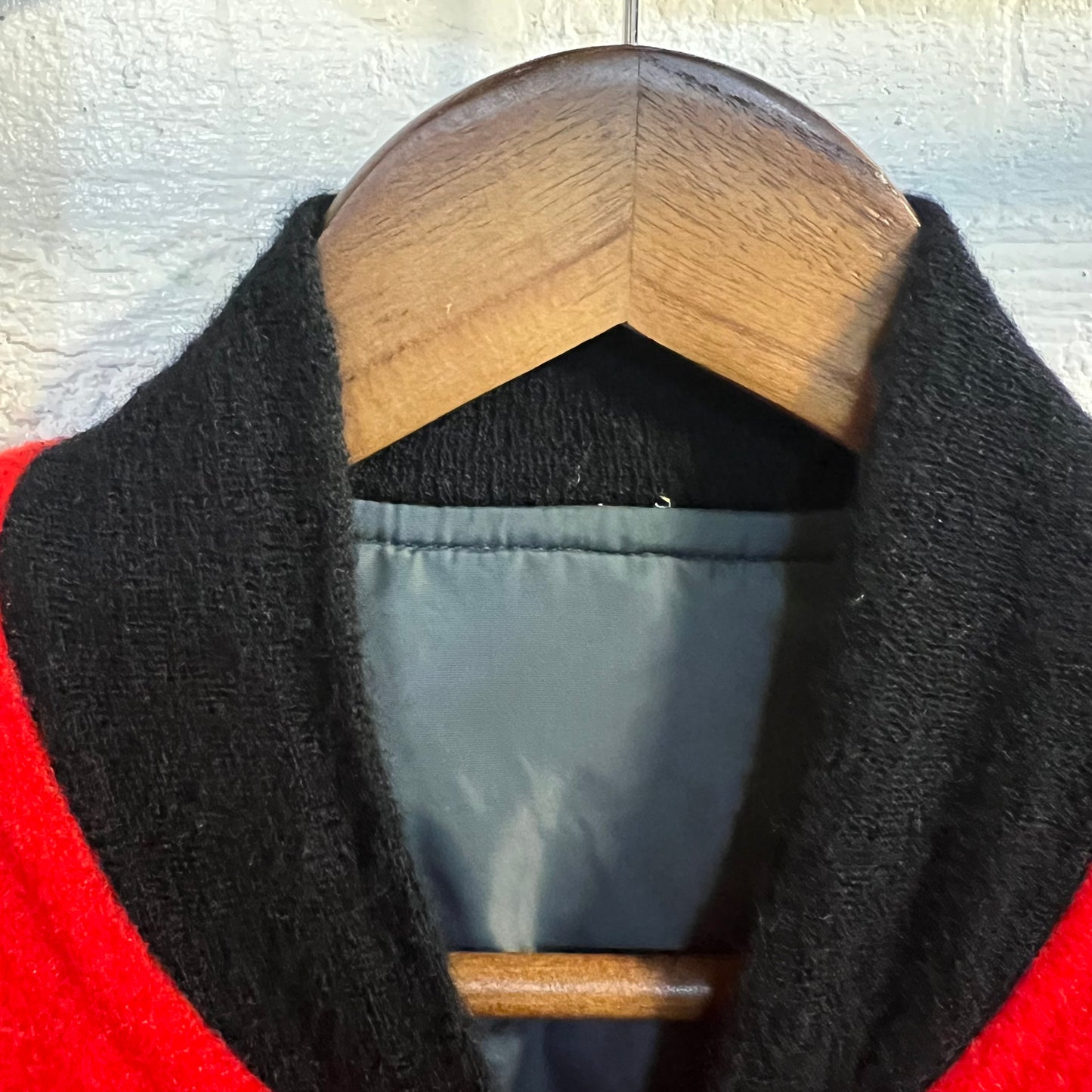 Vintage 1940's Striped Mohair Wool Bomber Jacket - Size Large - Made In USA - Talon Zipper