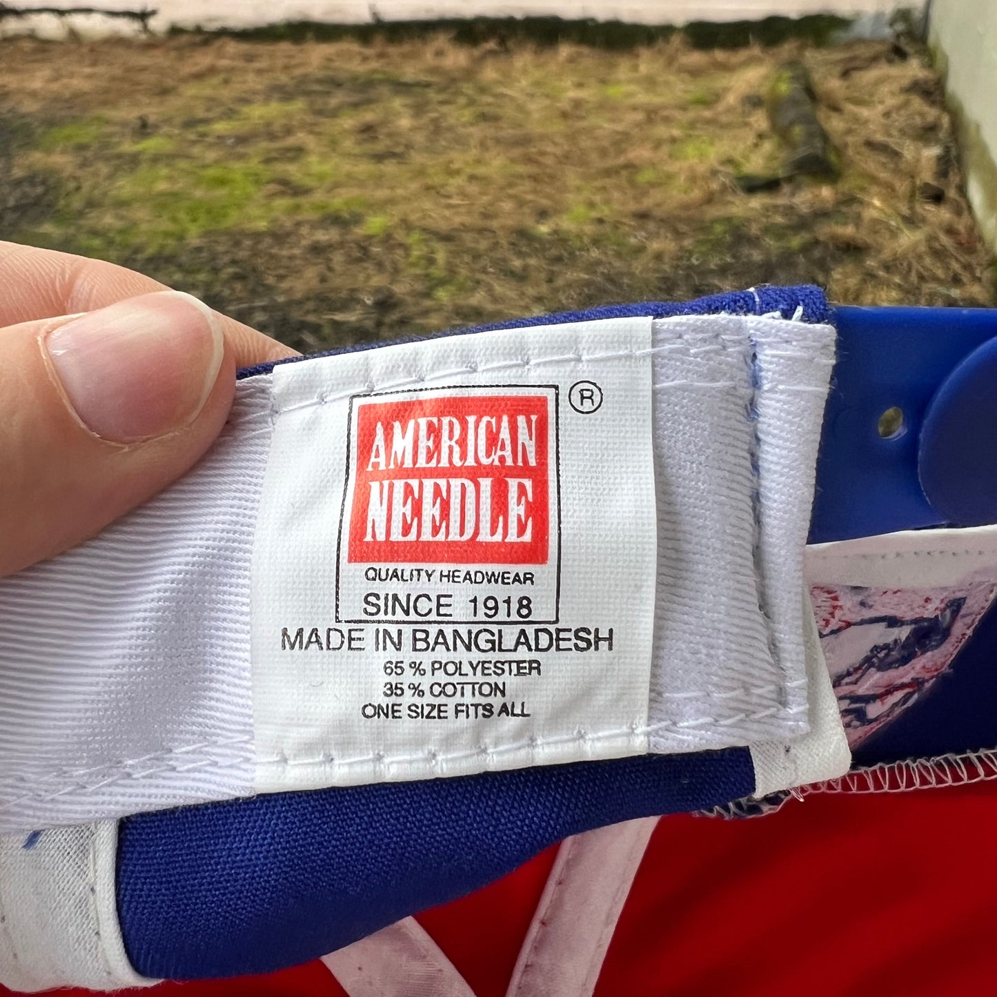 Vintage Deadstock Indianapolis 500 'Indy Car' Embroidered Snapback Hat - O/S - Red/White/Blue