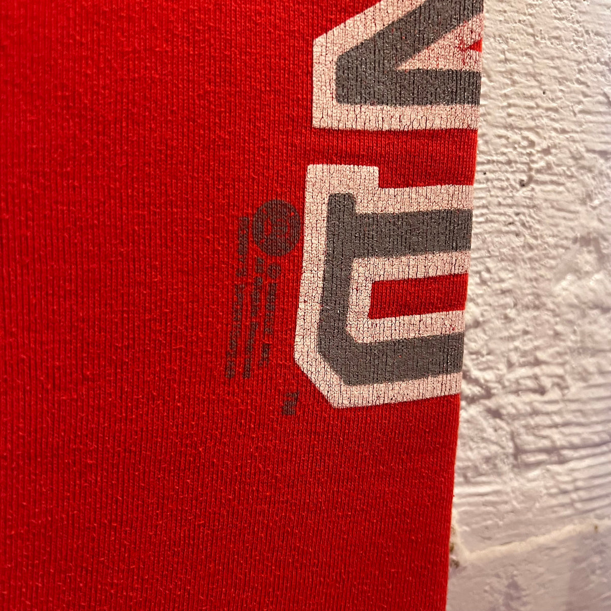 Vintage 80’s Russell Maryland Adjustable Waist Sweatpants - Size Medium - Made In USA - Red/Grey/White