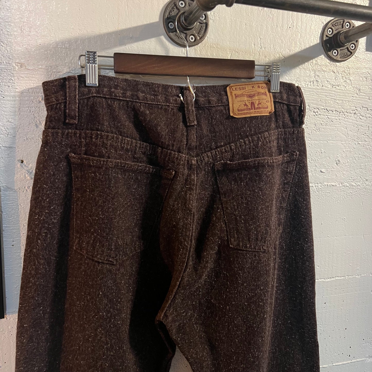 Vintage 2000's Other Clothing XXX Jeans - Size 34" - Made In Mexico - Natural Cotton/Brown