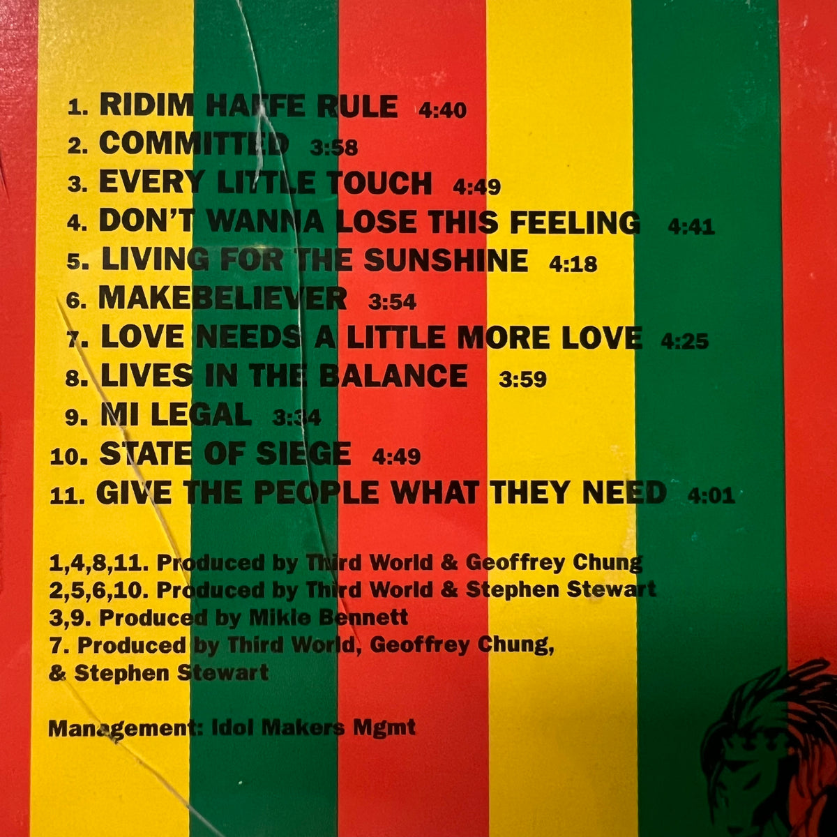 Vintage 1992 Third World 'Committed' CD