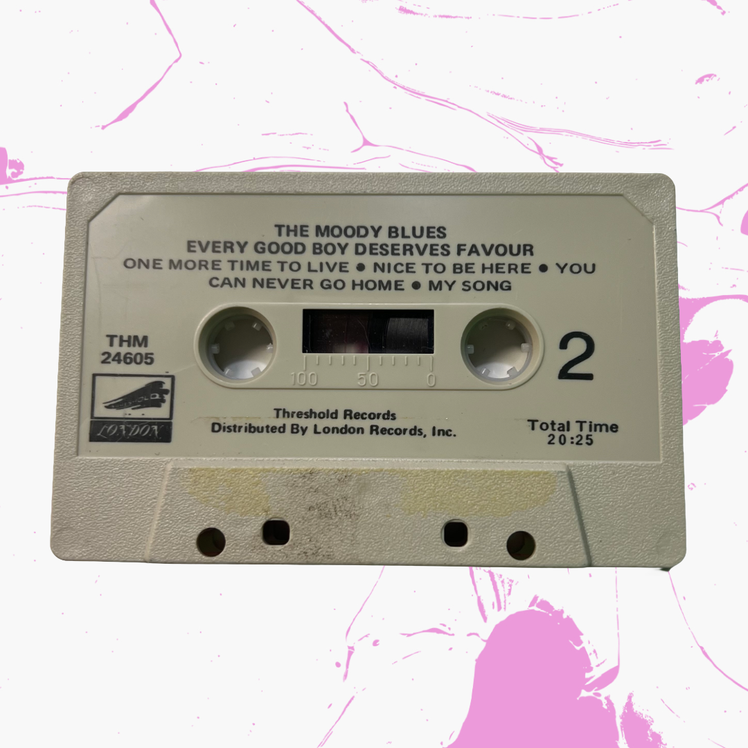 Vintage 1971 The Moody Blues 'Every Good Boy Deserves Favour' Cassette Tape