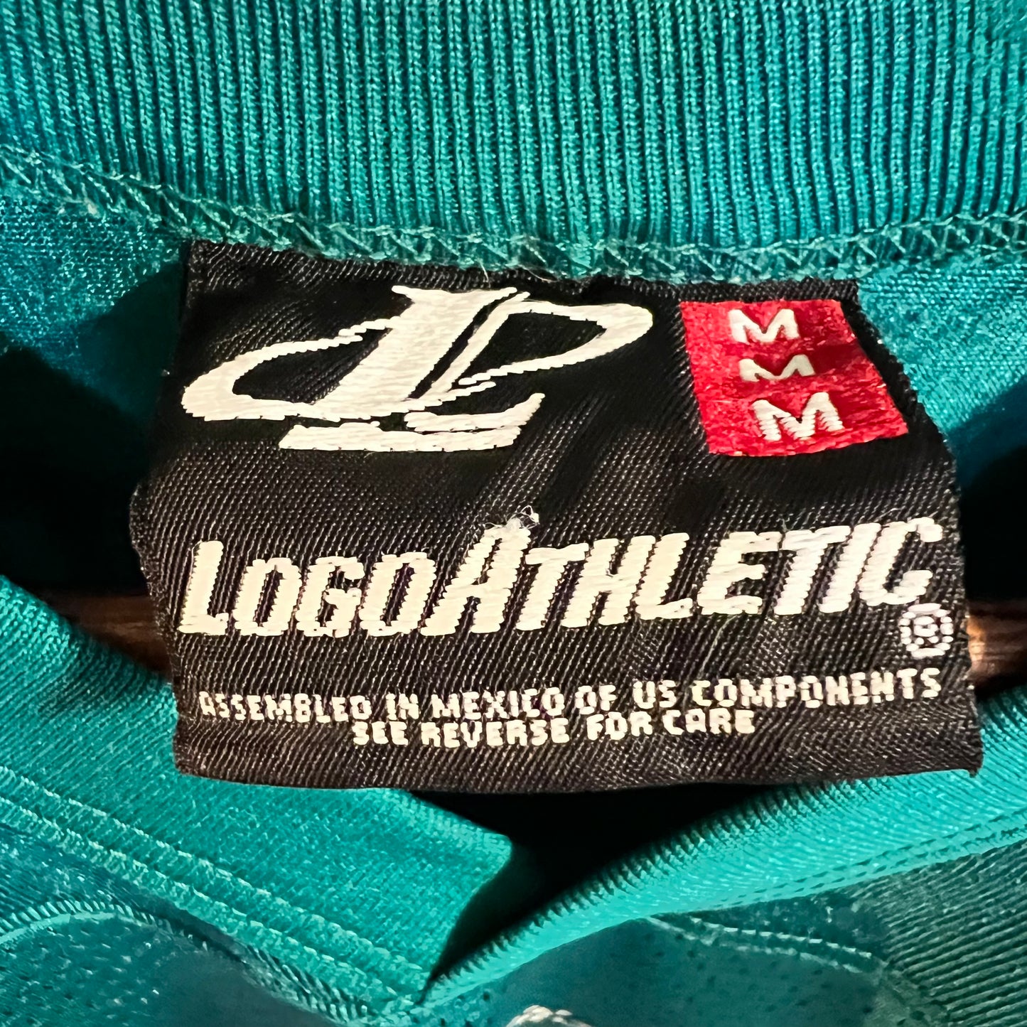 Vintage Logo Athletic Miami Dolphins ‘Marino #13’ Mesh Football Jersey - Size Medium - Teal/Orange/White