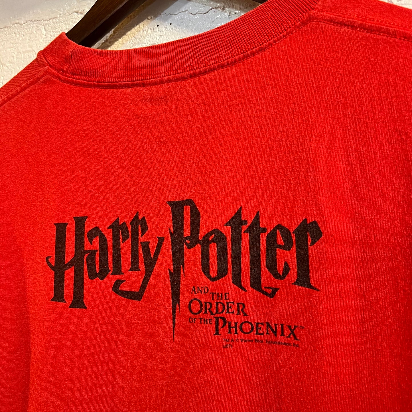 Vintage Y2K 2007 Harry Potter ‘Order Of The Phoenix’ Movie Promo T-Shirt - Size Large - Red/Black