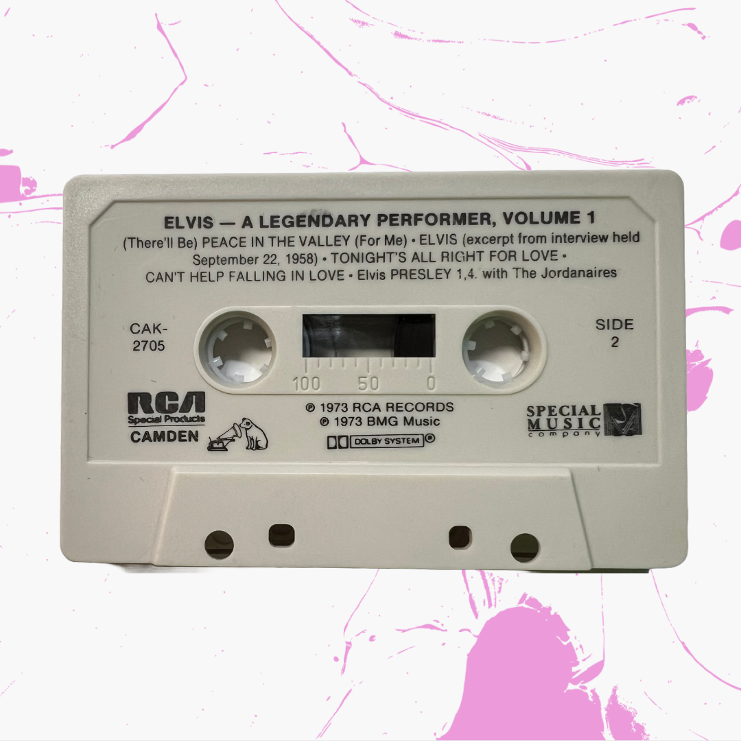 Vintage 1989 Elvis Vol 1. 'A Legendary Performer' Cassette Tape