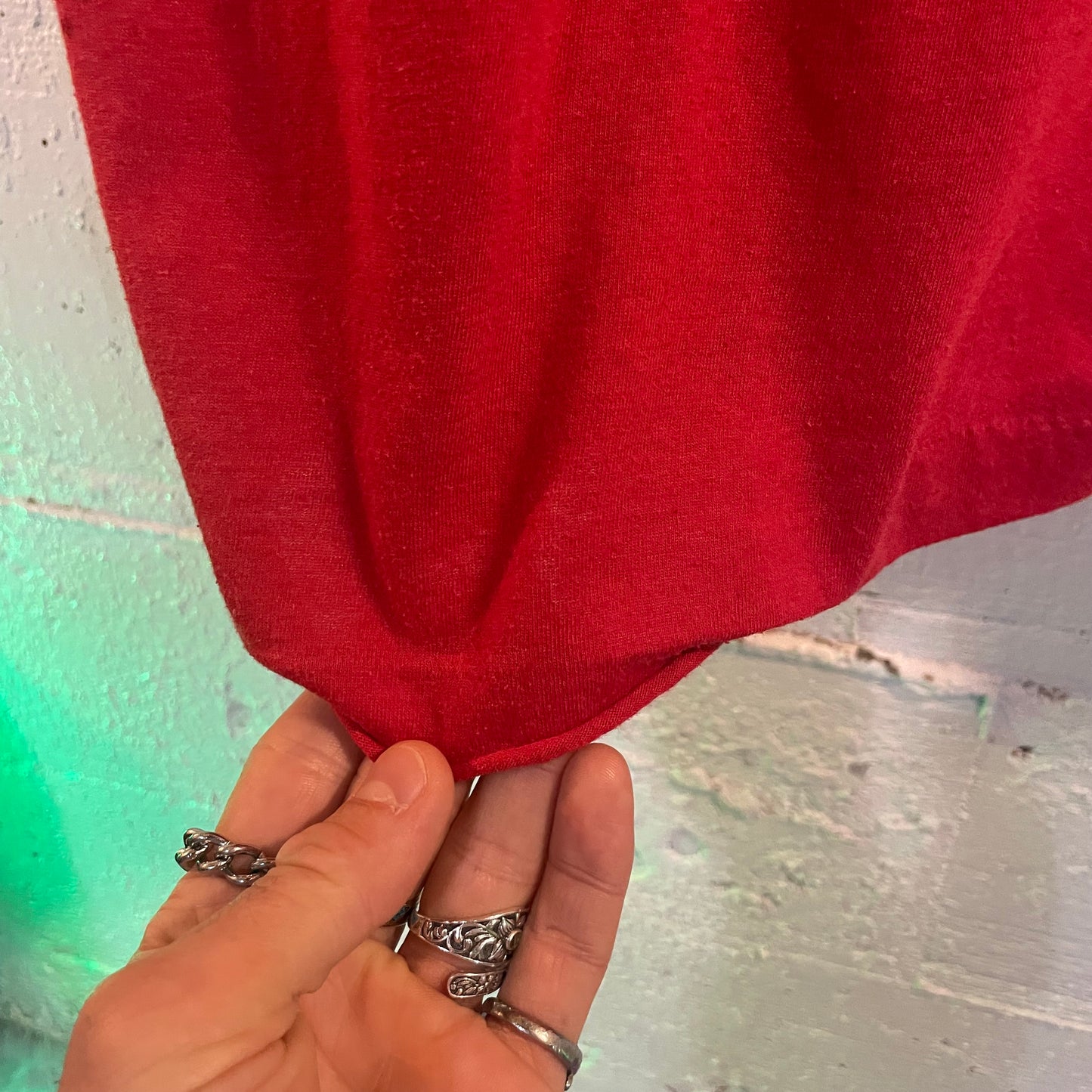 Vintage 1980’s Distressed US Robotics Screen Stars Single Stitch T-Shirt - Size XL - Made In USA - Red/White