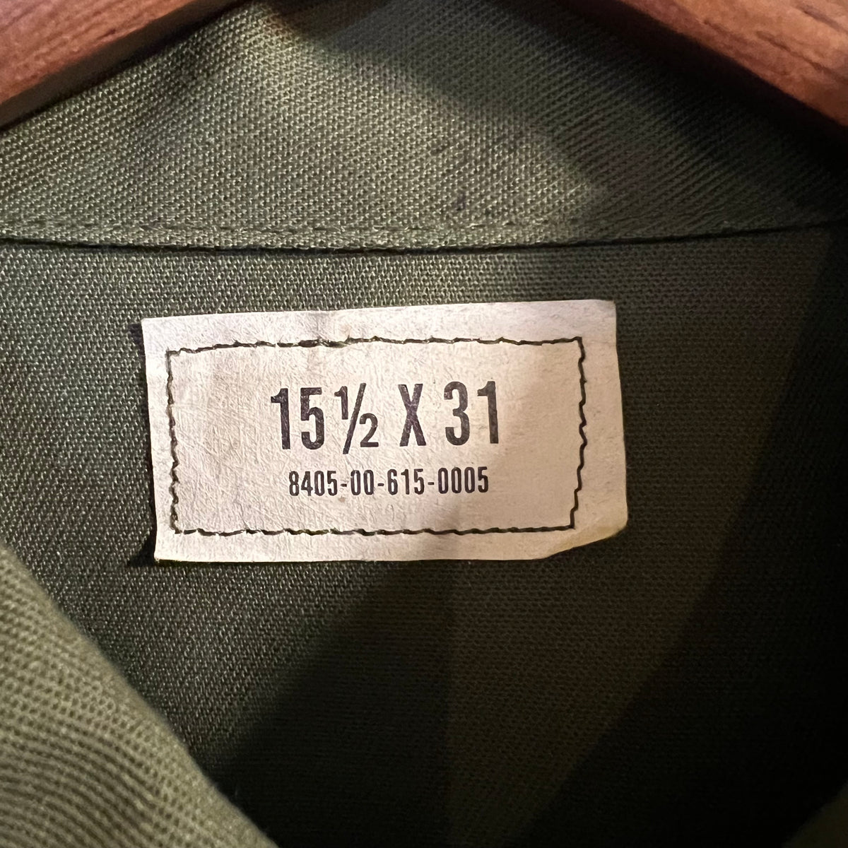Vintage 1984 US Military Issue OG 507 Utility Shirt - Size Medium (15.5 x 31) - Made In USA - DLA-84-C-0549