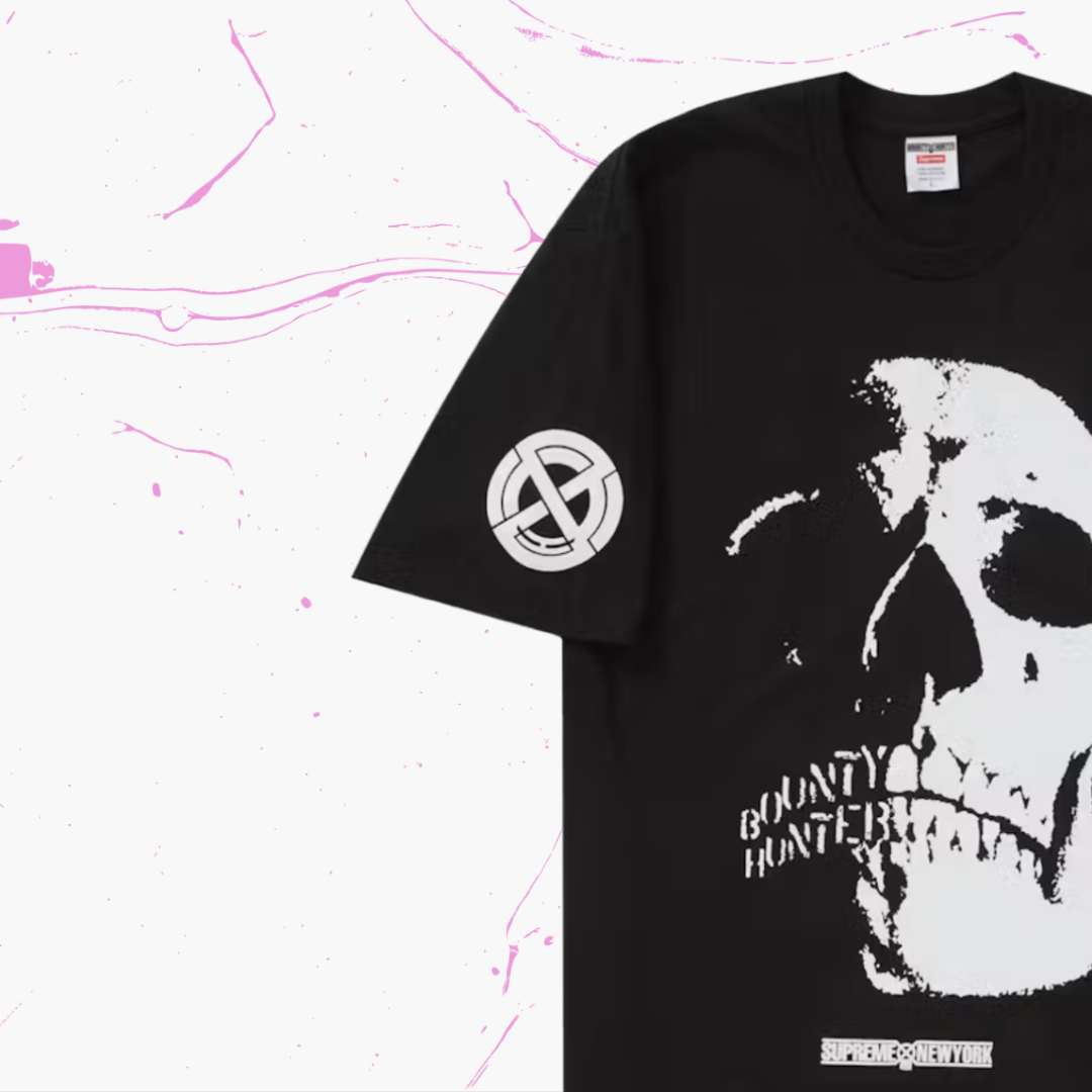 *New* Supreme x Bounty Hunter 'Skulls' T-Shirt (FW23) - Size Large - Made In USA - Black