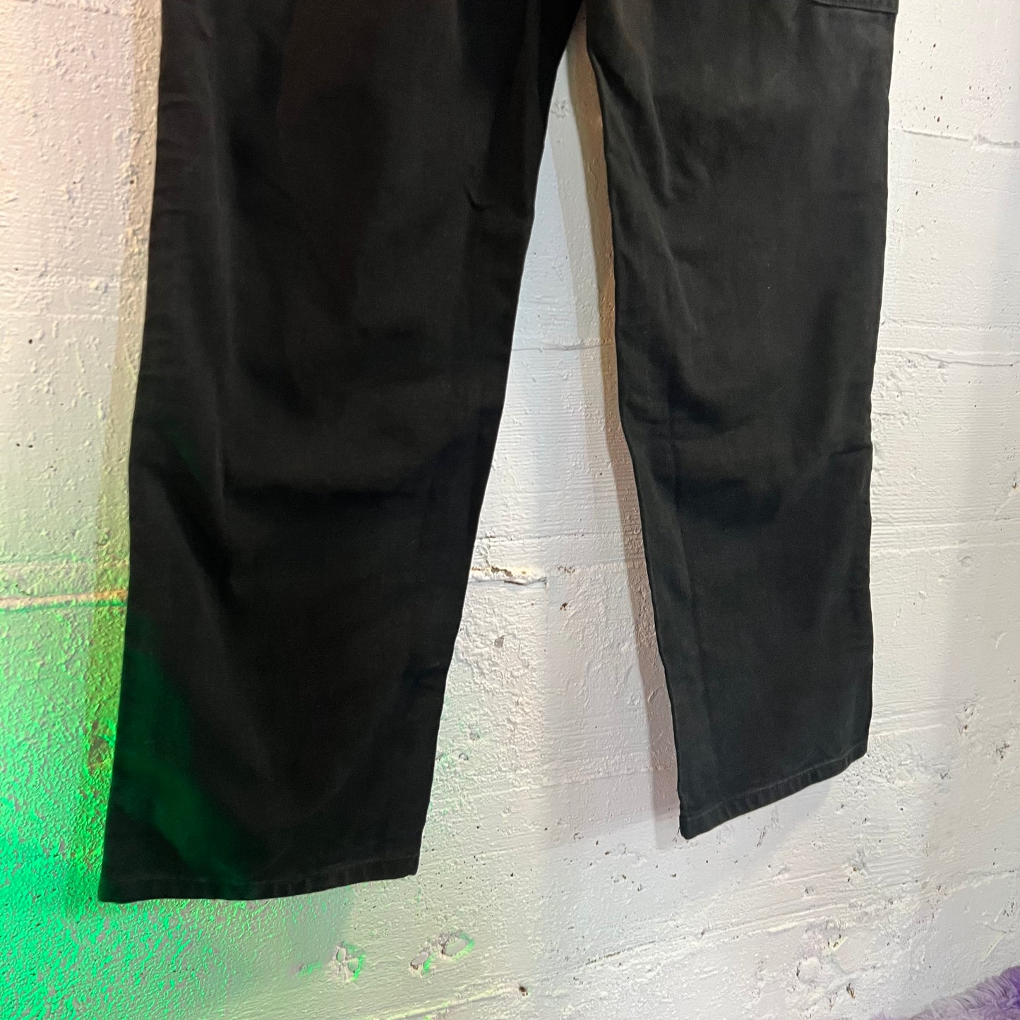 Vintage Carhartt Duck Canvas Original Fit Double Knee Work Pants - Size 35" x 32" - Black - B136 BLK