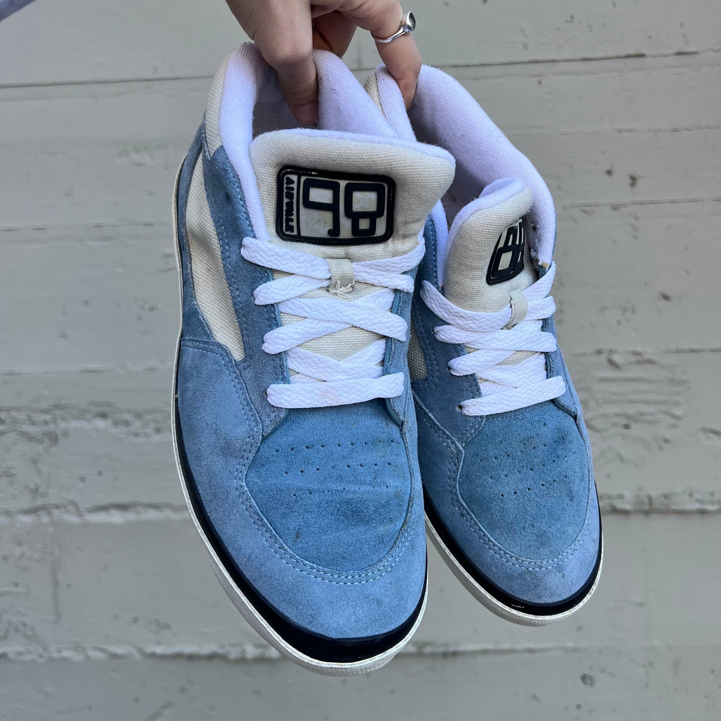Vintage 90's Airwalk 86 Series 'Crease' Skate Shoes - Size 9M - Blue/White