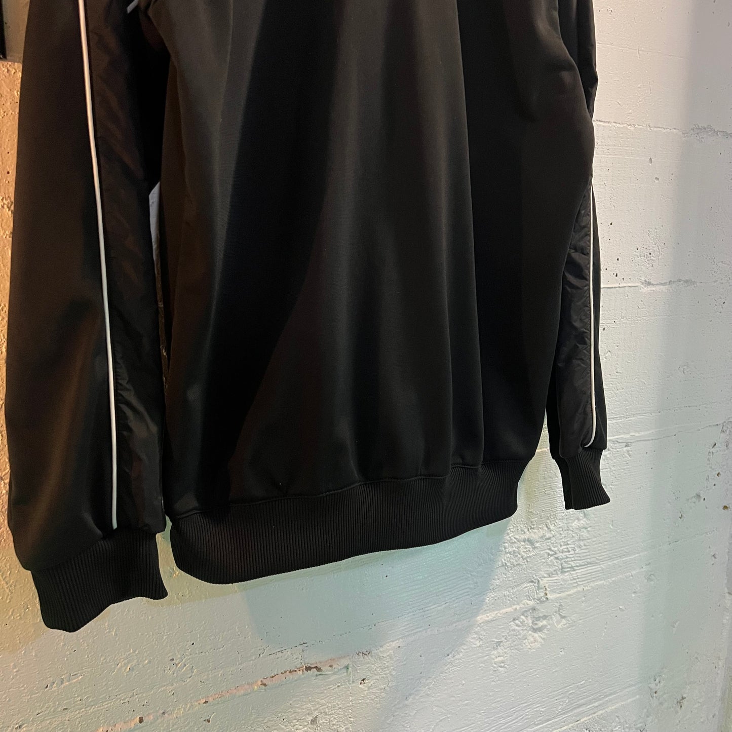 Vintage 2000's Nike Embroidered Sleeve Piping Track Jacket - Size Medium - Black/White