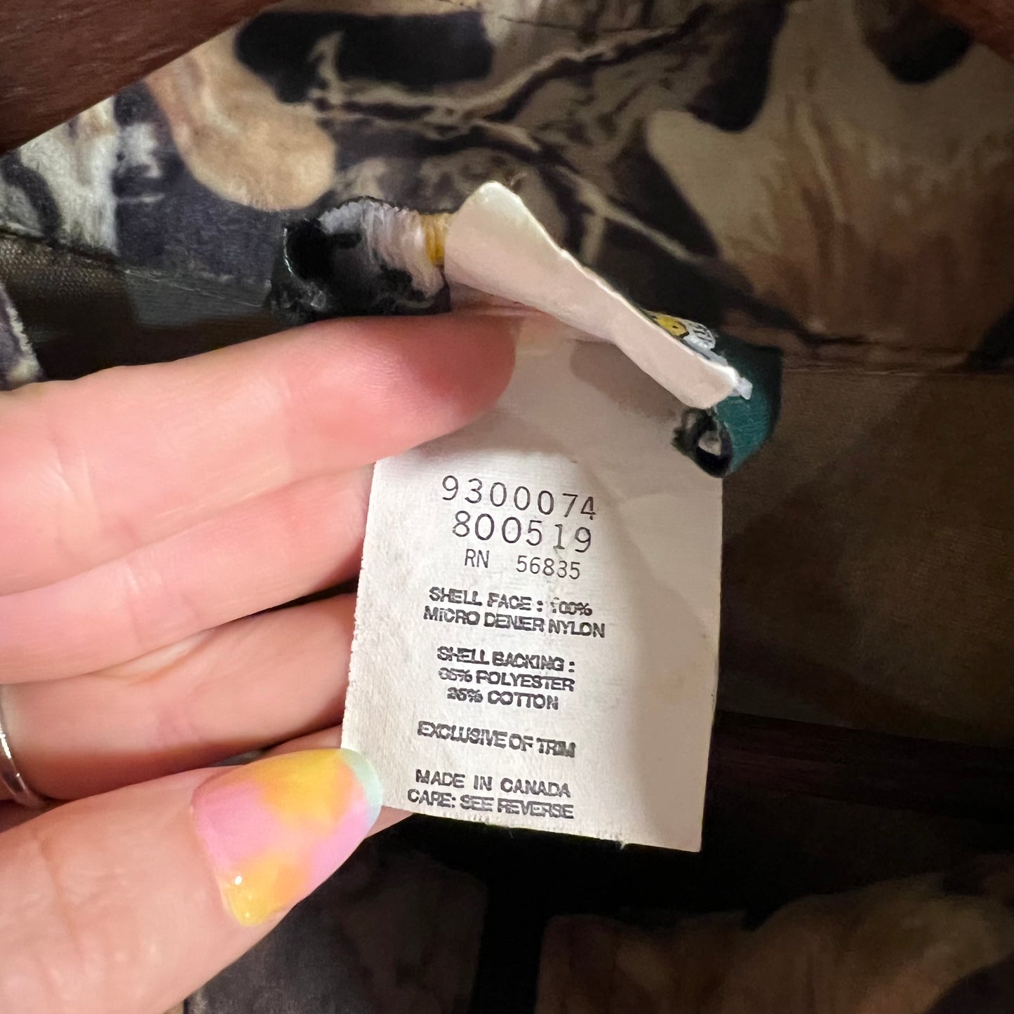 Vintage 90’s Cabela’s Advantage Classic Camo Zip Up Bomber Jacket - Size XL - Made In Canada - Earth Toned