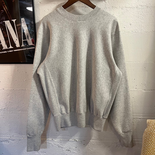 Vintage 90’s Navy U.S. Naval Academy Reverse Weave Crewneck Sweatshirt - Size Medium - Made In USA - Heather Grey/Navy