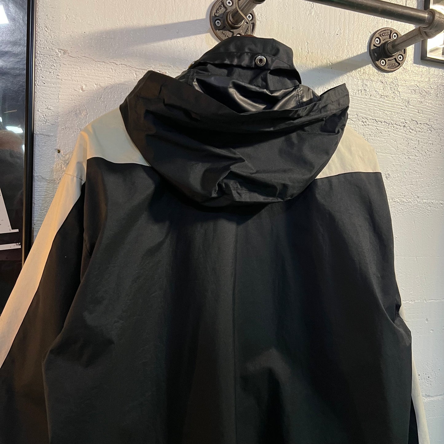 Vintage 2000 BMW Williams F1 Racing Team Hooded Shell Jacket - Size Large - Navy/White