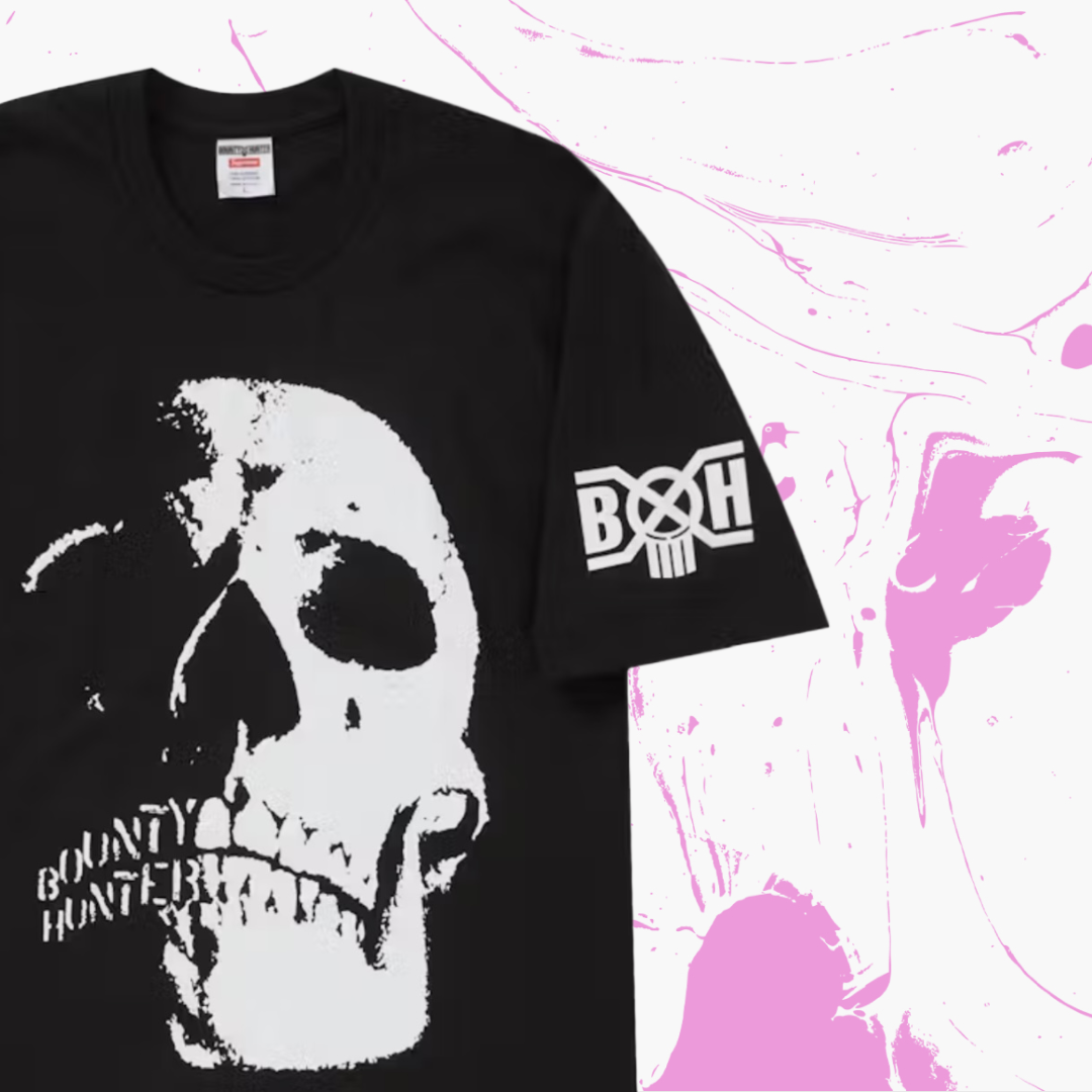 *New* Supreme x Bounty Hunter 'Skulls' T-Shirt (FW23) - Size Large - Made In USA - Black