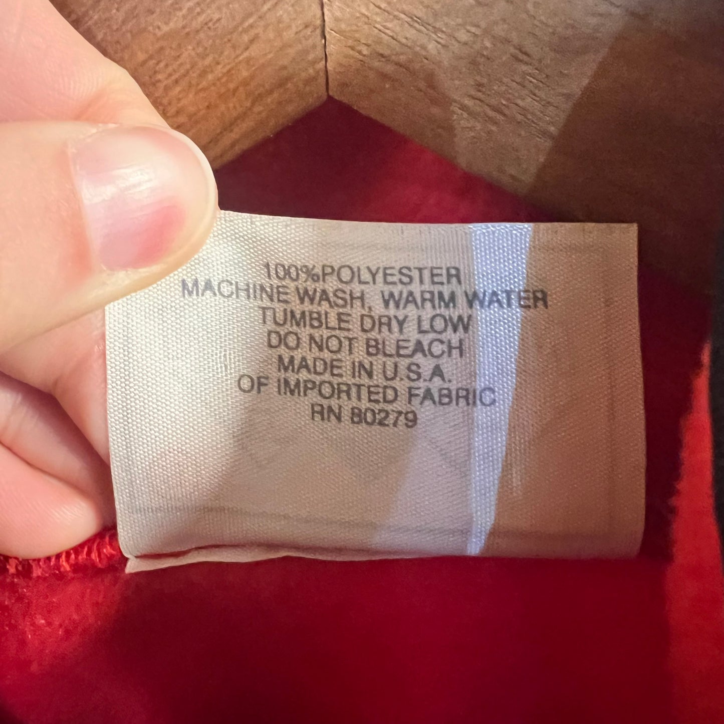 Vintage Black Mountain Zip Up Fleece Vest - Size Small - Made In USA - Red/Black