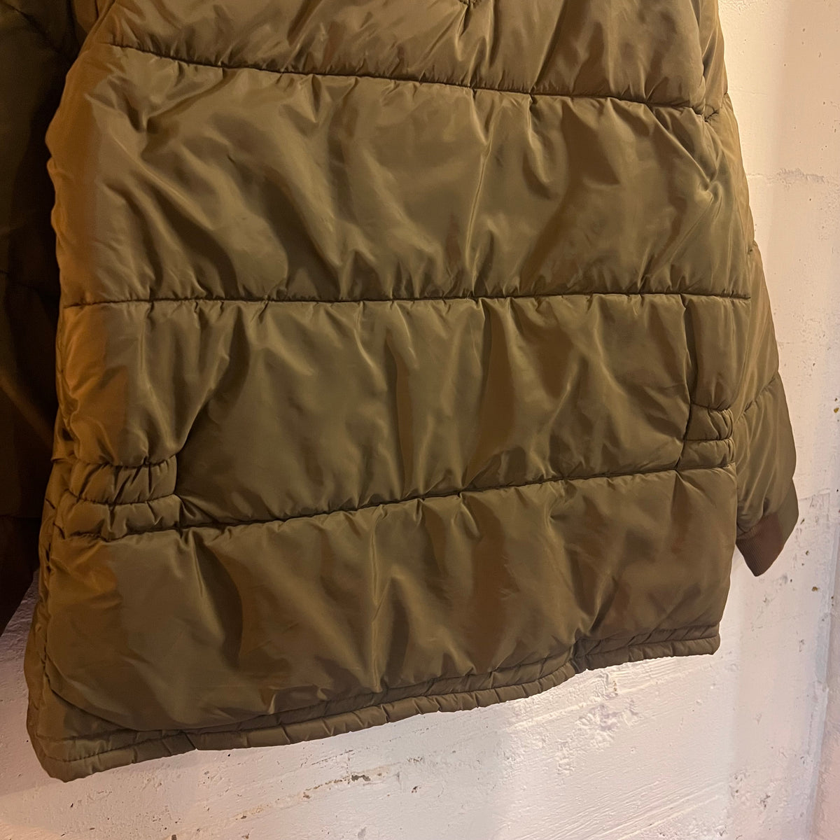 Vintage 1970's Walls Blizzard Pruf Faux Fur Collar Down Jacket - Size XL - Brown - Made In USA