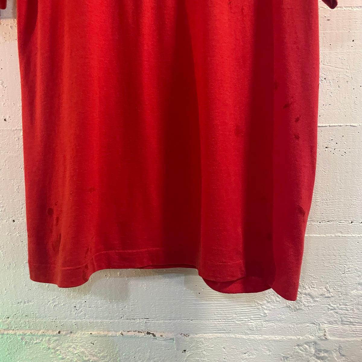 Vintage 1980’s Distressed US Robotics Screen Stars Single Stitch T-Shirt - Size XL - Made In USA - Red/White