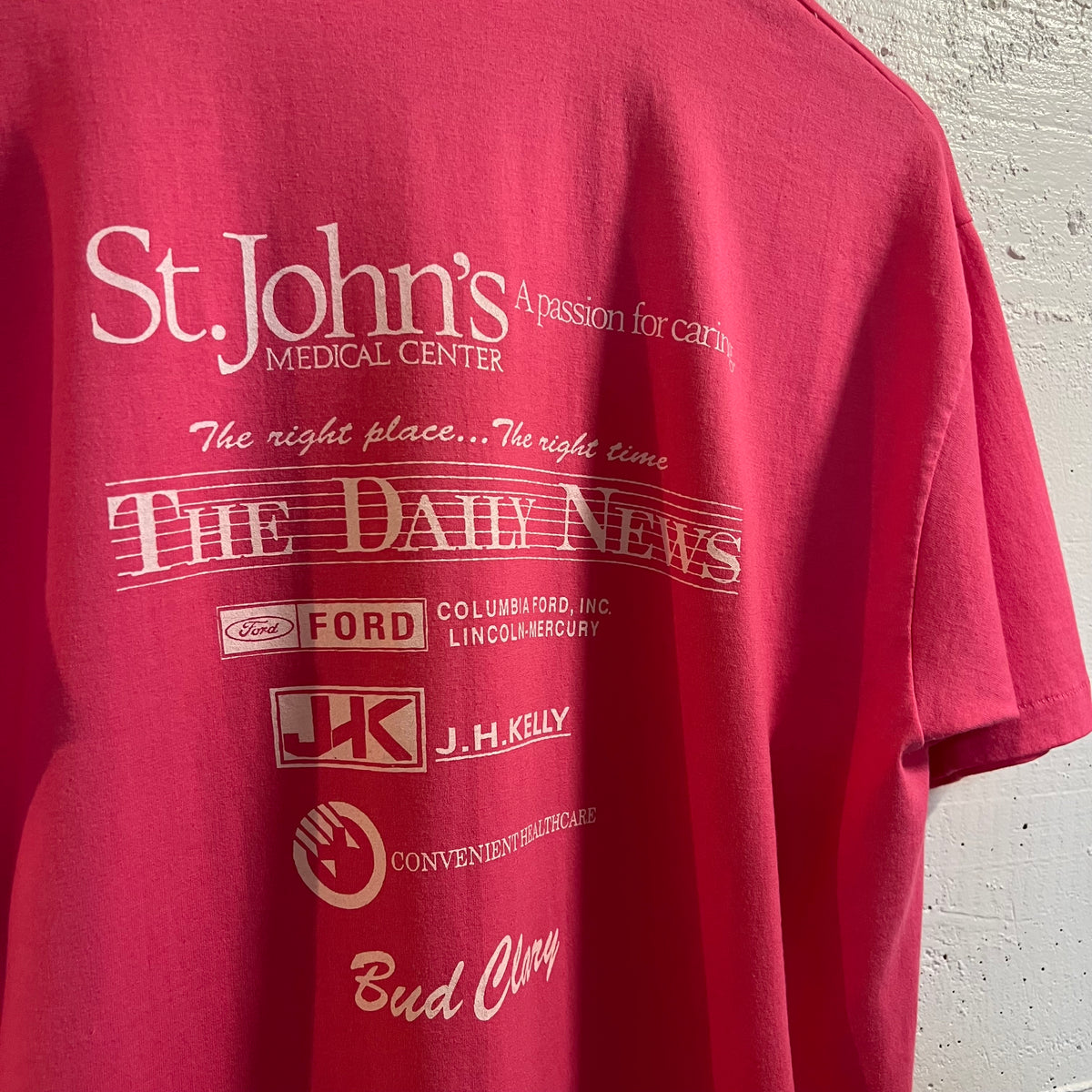 Vintage 90’s American Cancer Society 24hr Run Single Stitch T-Shirt - Size Large - Made In USA - Pink/White