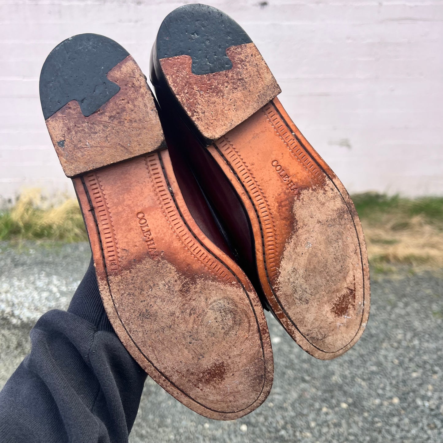 Vintage Cole Haan Genuine Hand Sewn Leather Tassel Loafers - Size 10M/11W - Made In USA