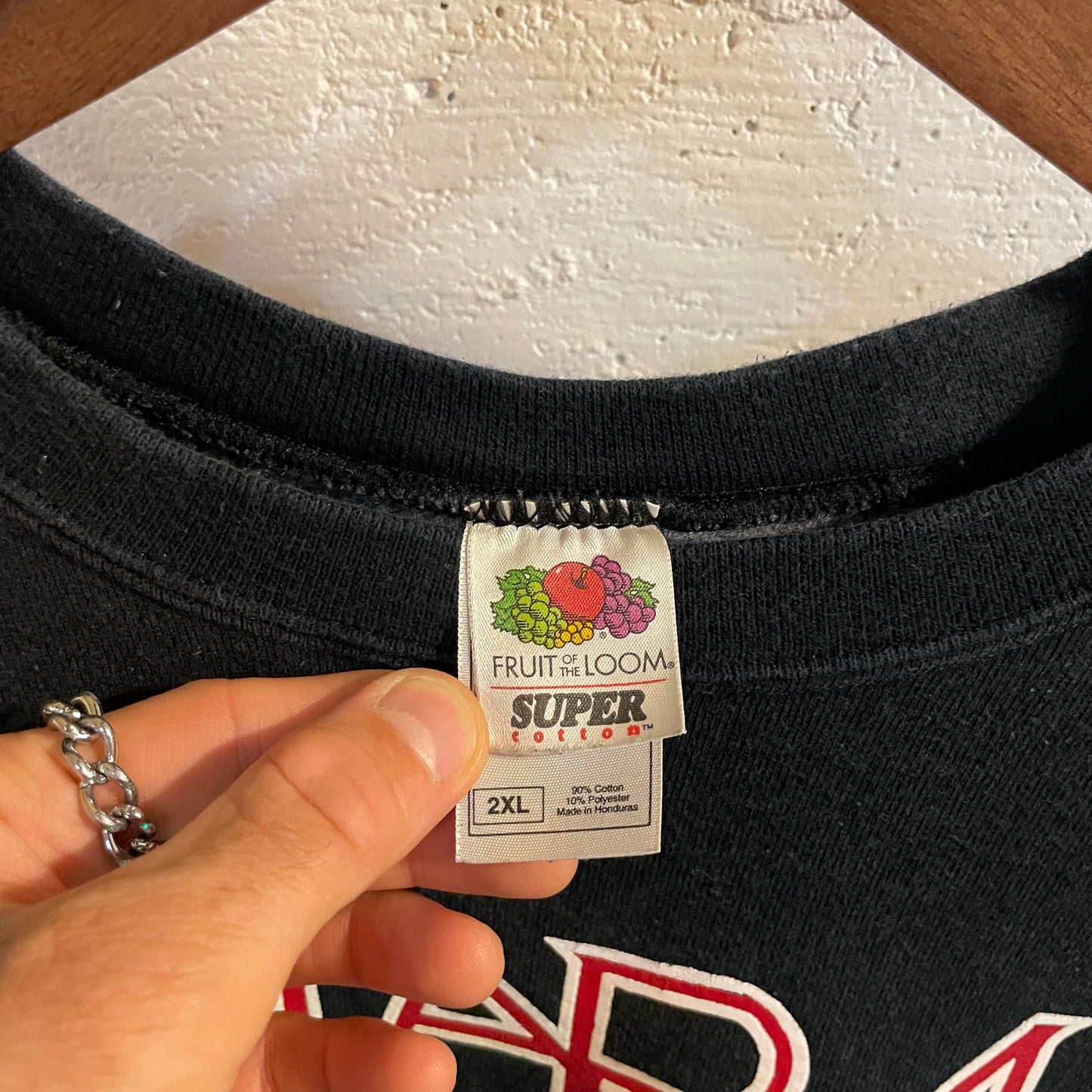 Vintage NARA Native Eagle Heavyweight Cotton Crewneck Sweatshirt - Size XXL - Black/Red