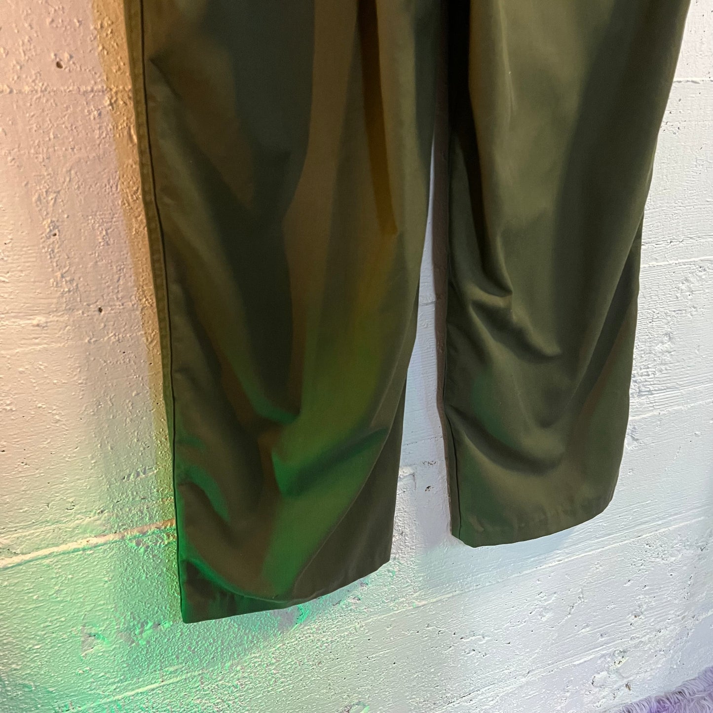 Vintage 1970's OG-507 Utility Trouser Pant Ideal Locking Zipper - Size 37" x 25.5" - Olive Drab
