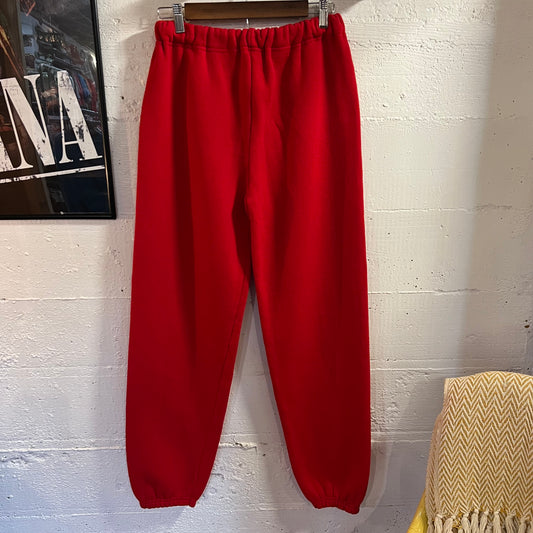 Vintage 80’s Champion Rocky Run Adjustable Waist Sweatpants - Size Small - Made In USA - Red