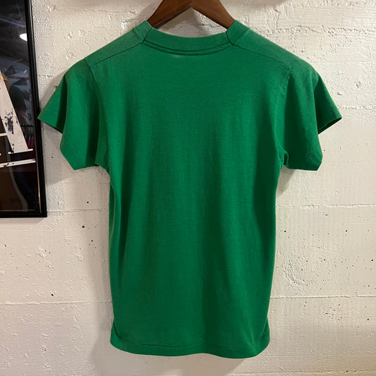 Vintage 80’s Screen Stars ‘Petting Zoo’ Single Stitch Baby T-Shirt - Size Youth Large - Made In USA - Green/White