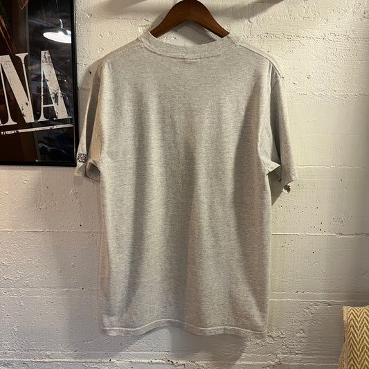 Vintage 90’s U.S. Coast Guard Astoria, OR Graphic T-Shirt - Size Large - Made In USA - Heather Grey/Navy/Orange/White