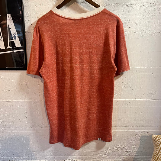Vintage 90's Hysteric Glamour Graphic Ringer T-Shirt - Size Small - Made In Japan - Red/White