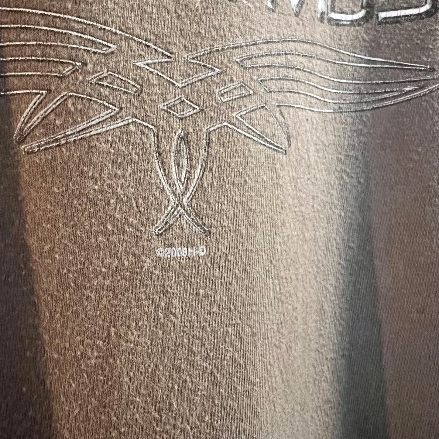 Y2K Harley Davidson Orlando, Florida Chrome T-Shirt - Size Large - Made In USA - Grey/Multicolor