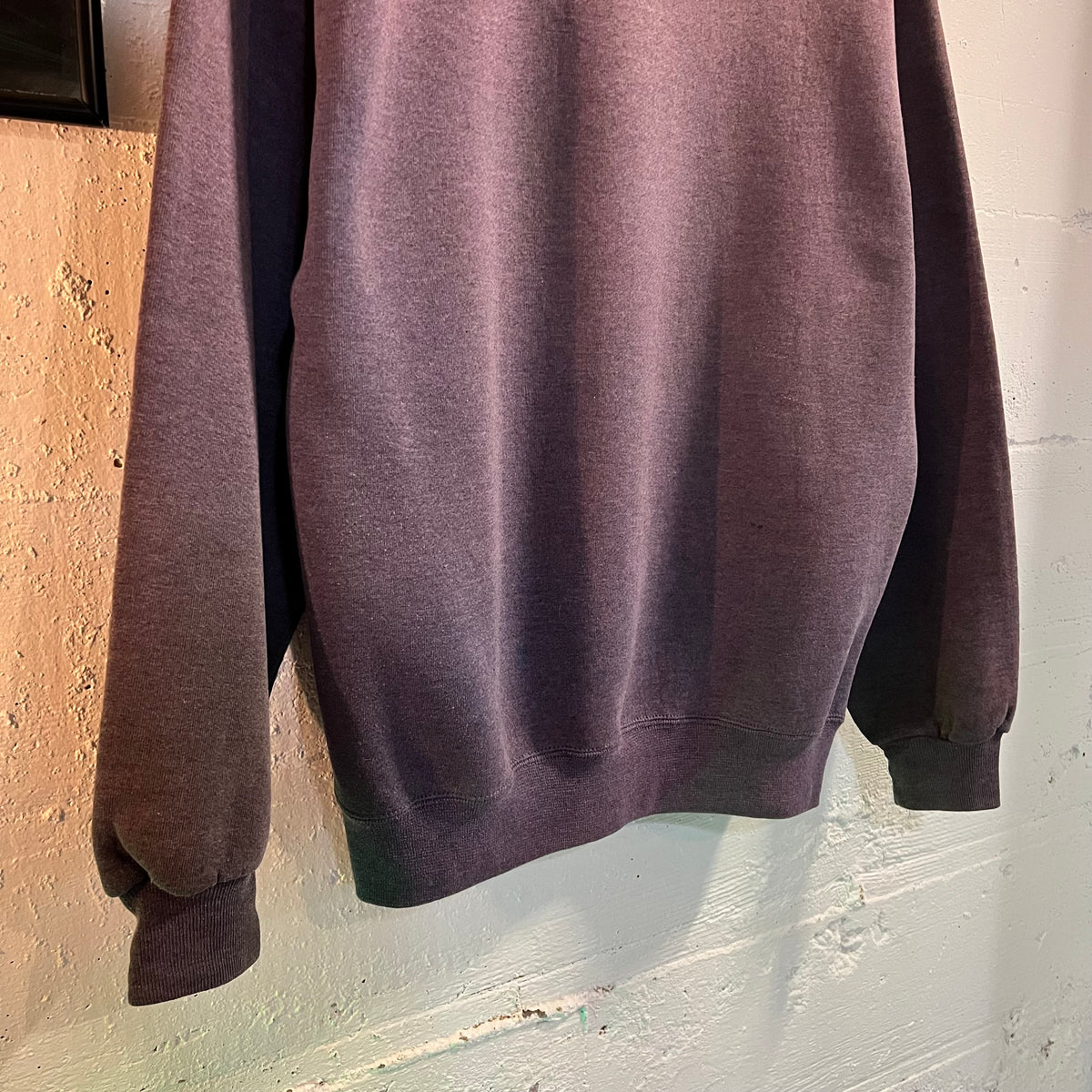 Vintage 90's Jerzees Blank Faded & Distressed Crewneck Sweatshirt - Size Large - Made In USA