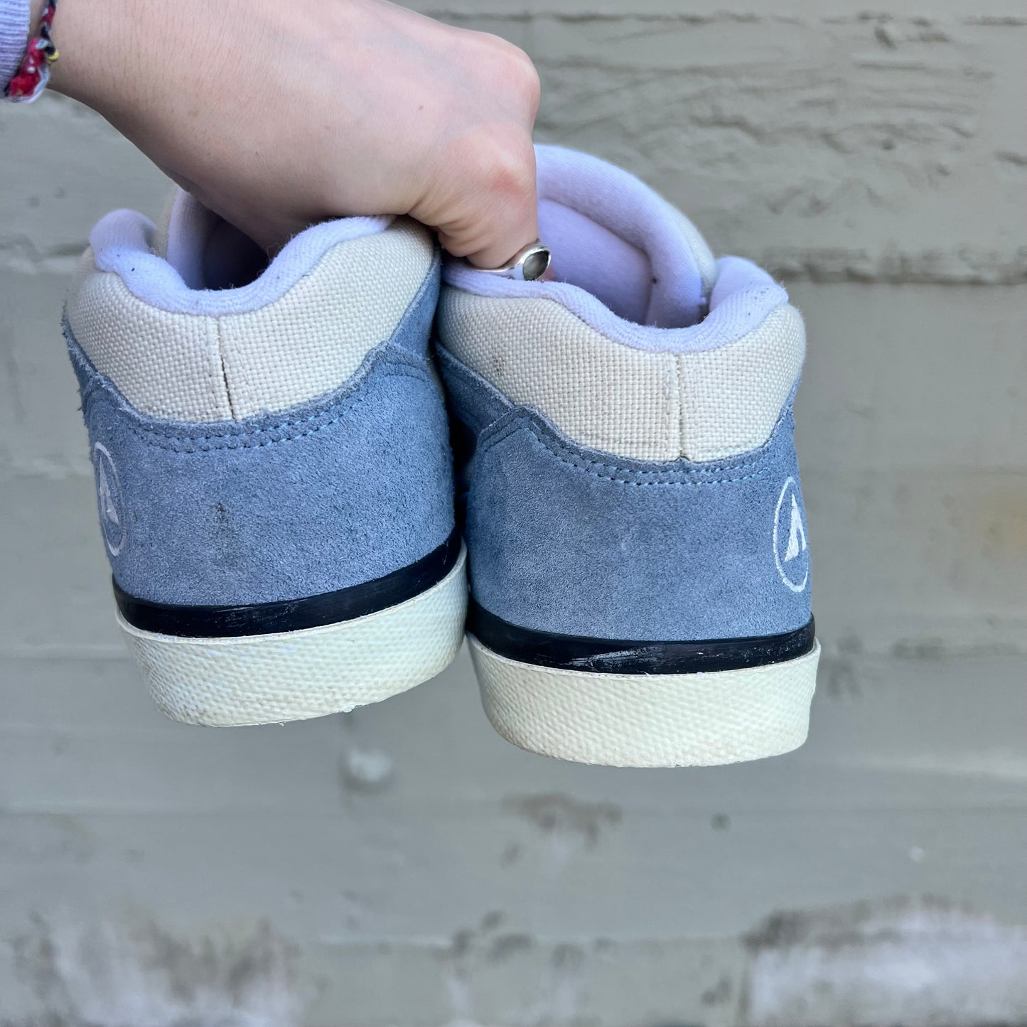 Vintage 90's Airwalk 86 Series 'Crease' Skate Shoes - Size 9M - Blue/White