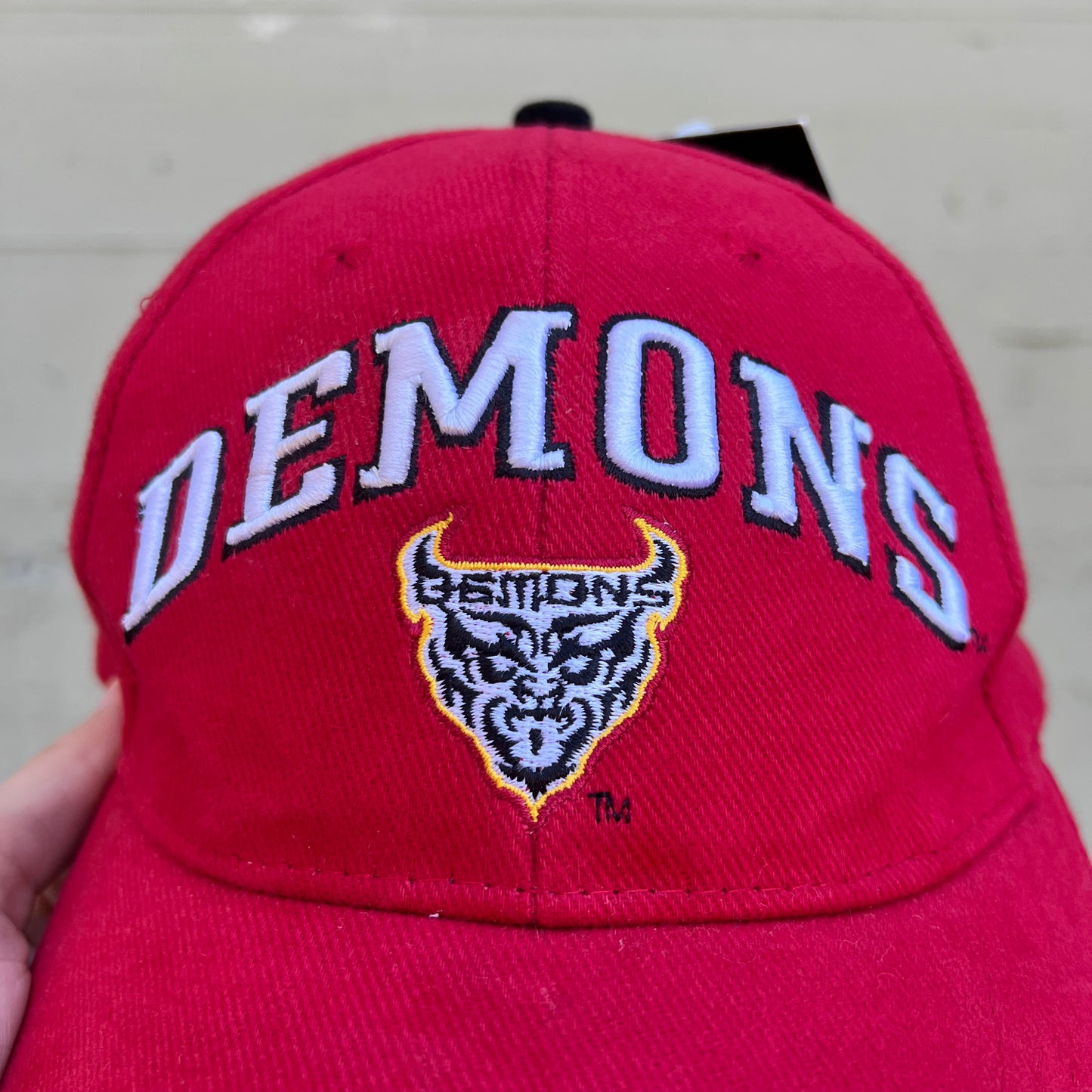 Vintage Embroidered San Francisco Demons Dead Stock Baseball Hat - One Size Fits All - Red