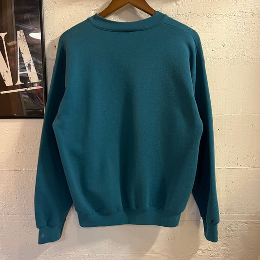 Vintage 90’s Discus Sport Blank Crewneck Sweatshirt - Size Medium - Made In USA - Teal