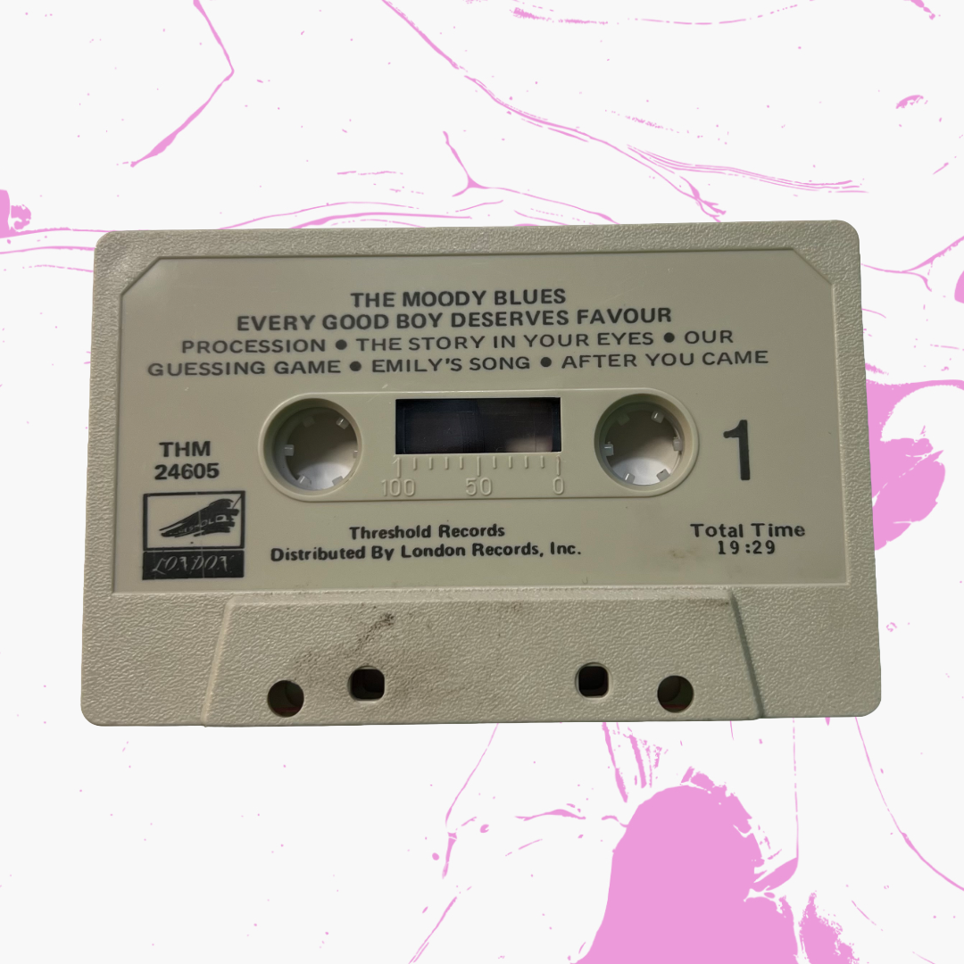 Vintage 1971 The Moody Blues 'Every Good Boy Deserves Favour' Cassette Tape